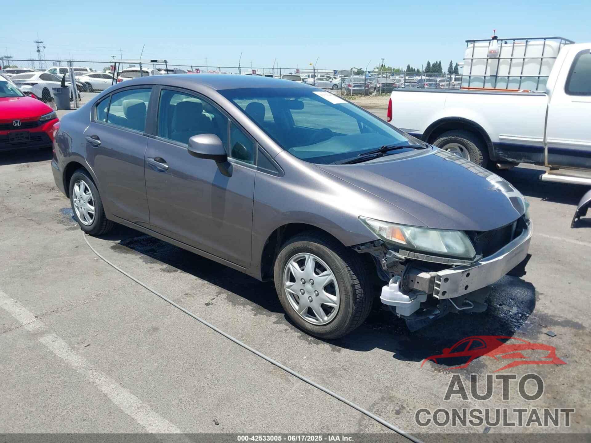 HONDA CIVIC 2013 - 19XFB2F57DE098833