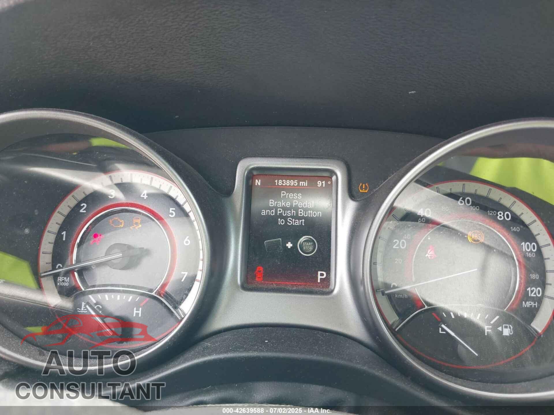 DODGE JOURNEY 2015 - 3C4PDCGB9FT737432