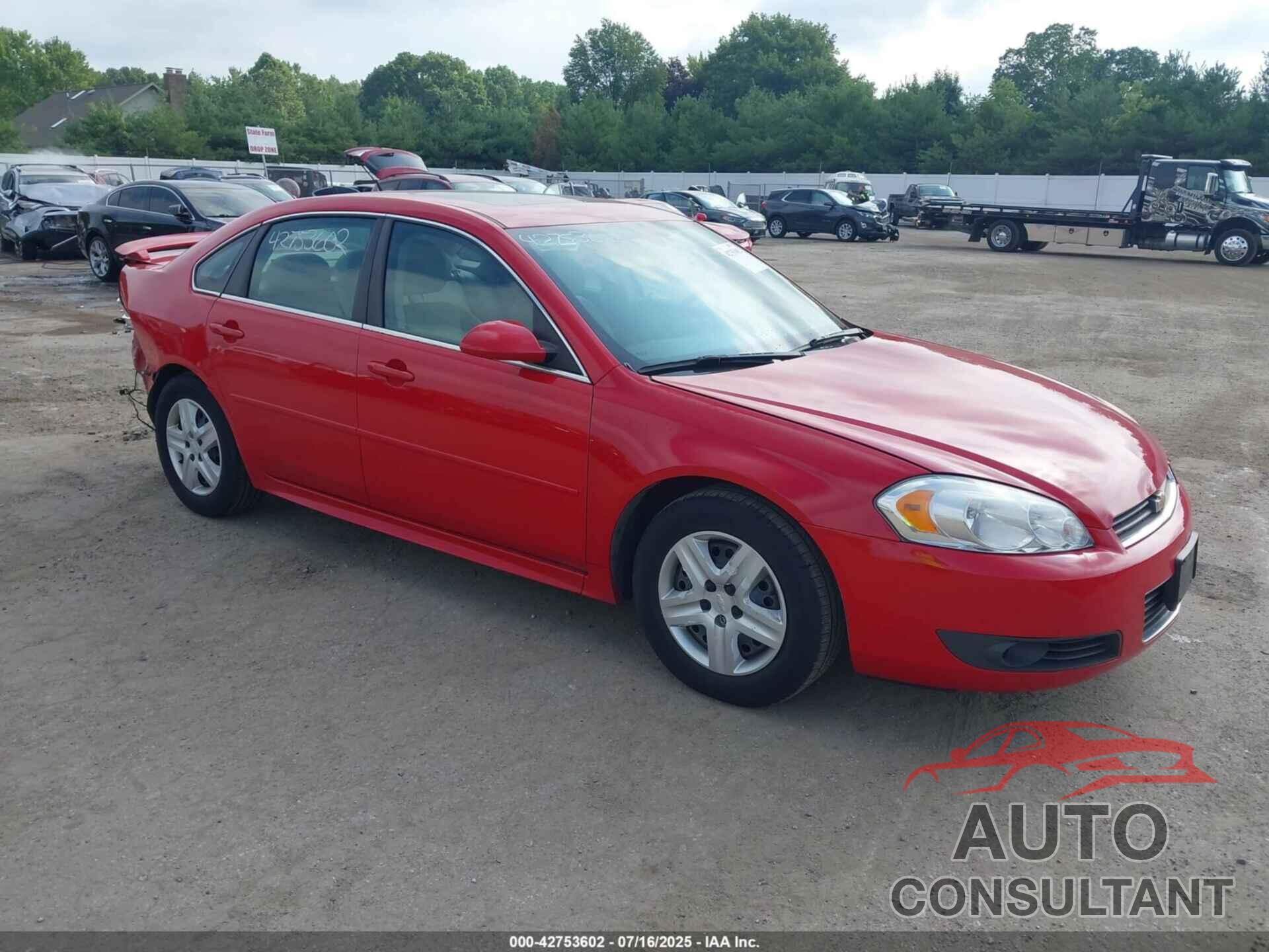 CHEVROLET IMPALA 2010 - 2G1WB5EK3A1187020
