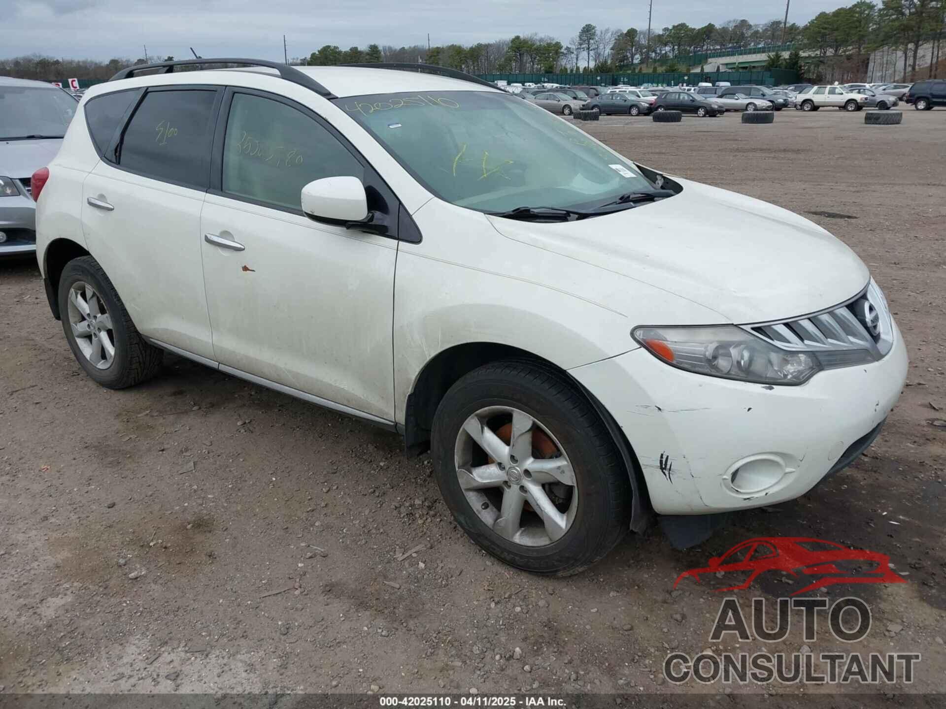 NISSAN MURANO 2009 - JN8AZ18U09W012414