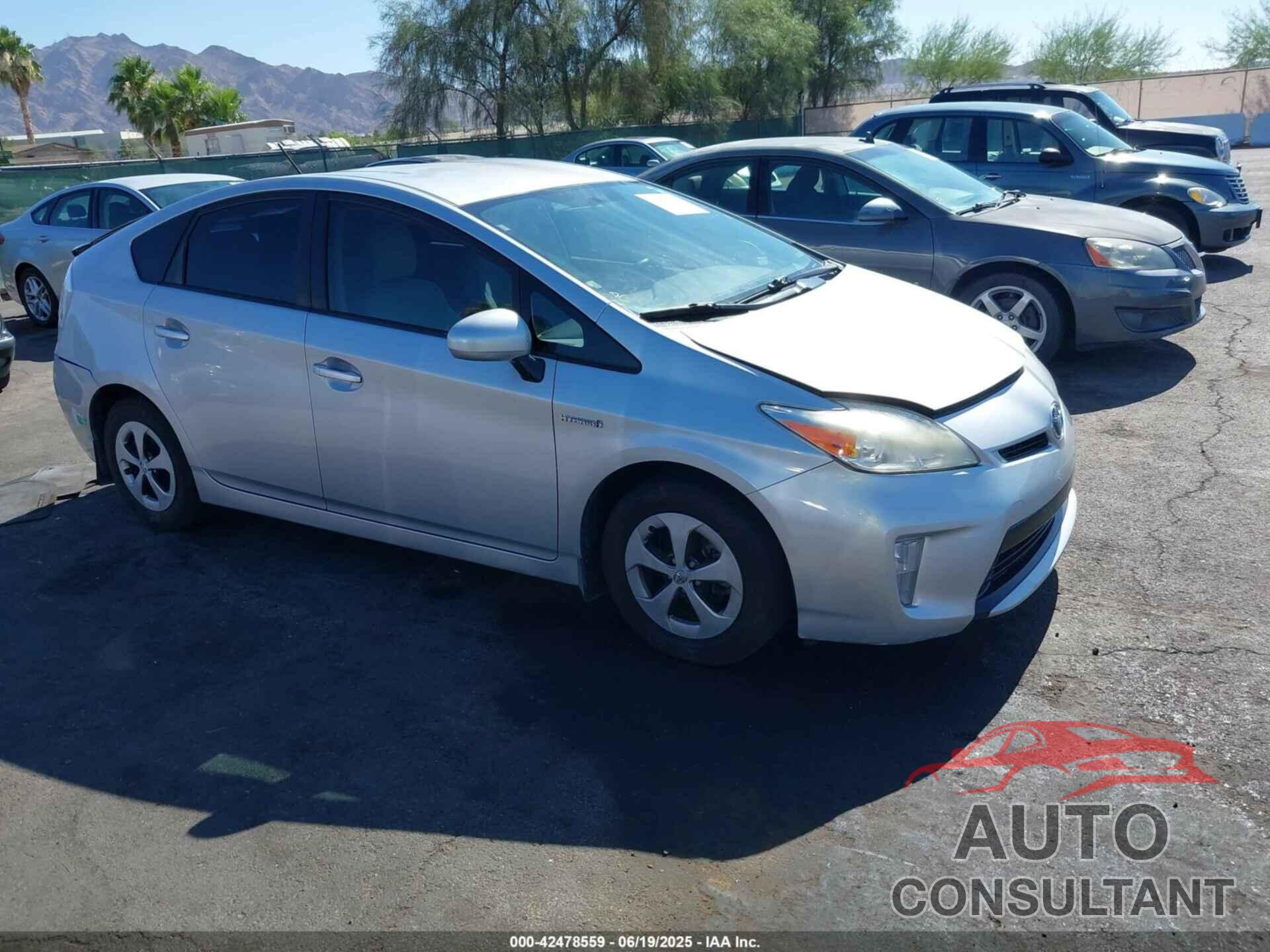 TOYOTA PRIUS 2014 - JTDKN3DU1E1770007