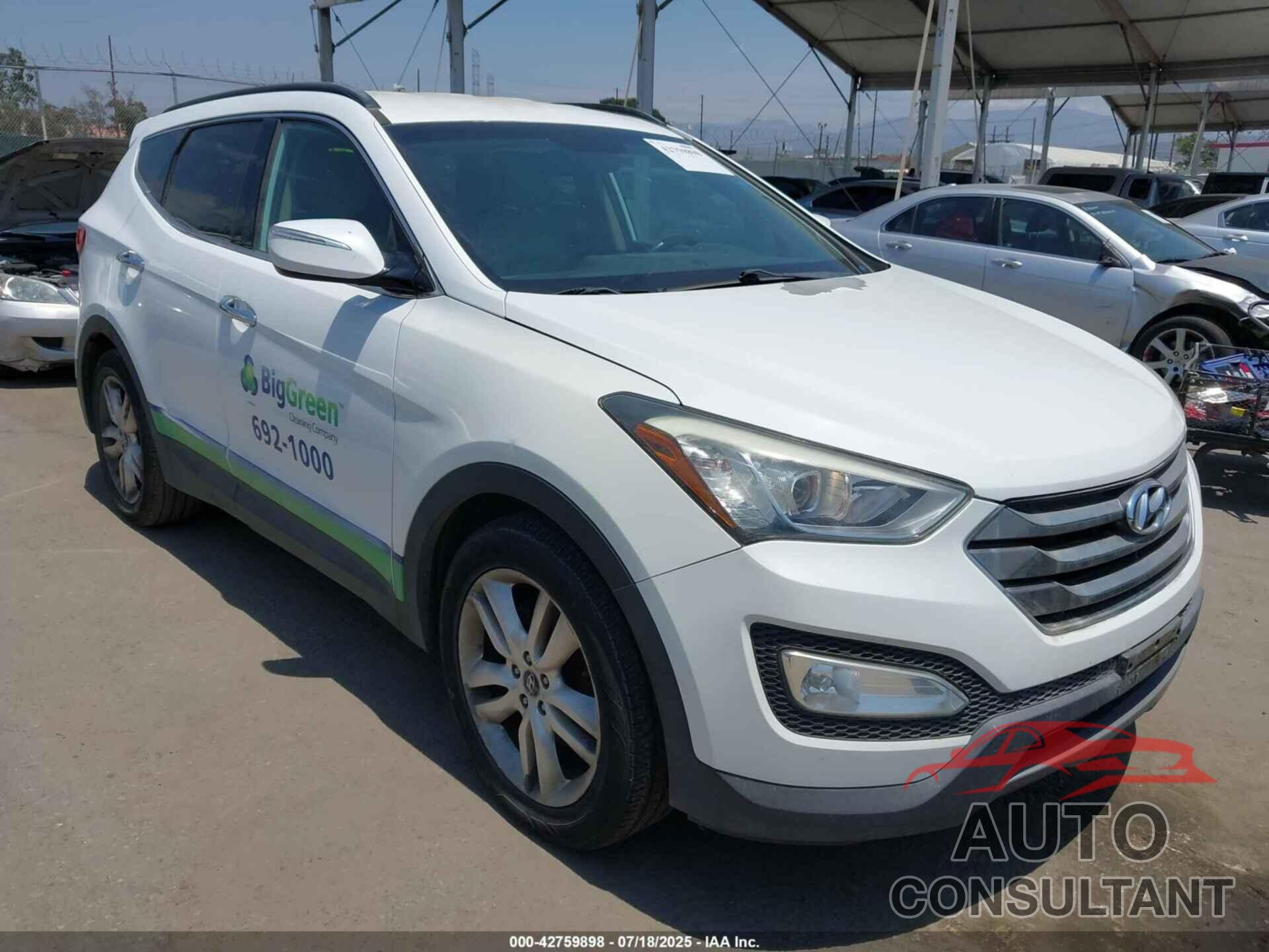 HYUNDAI SANTA FE 2013 - 5XYZU3LA4DG076158