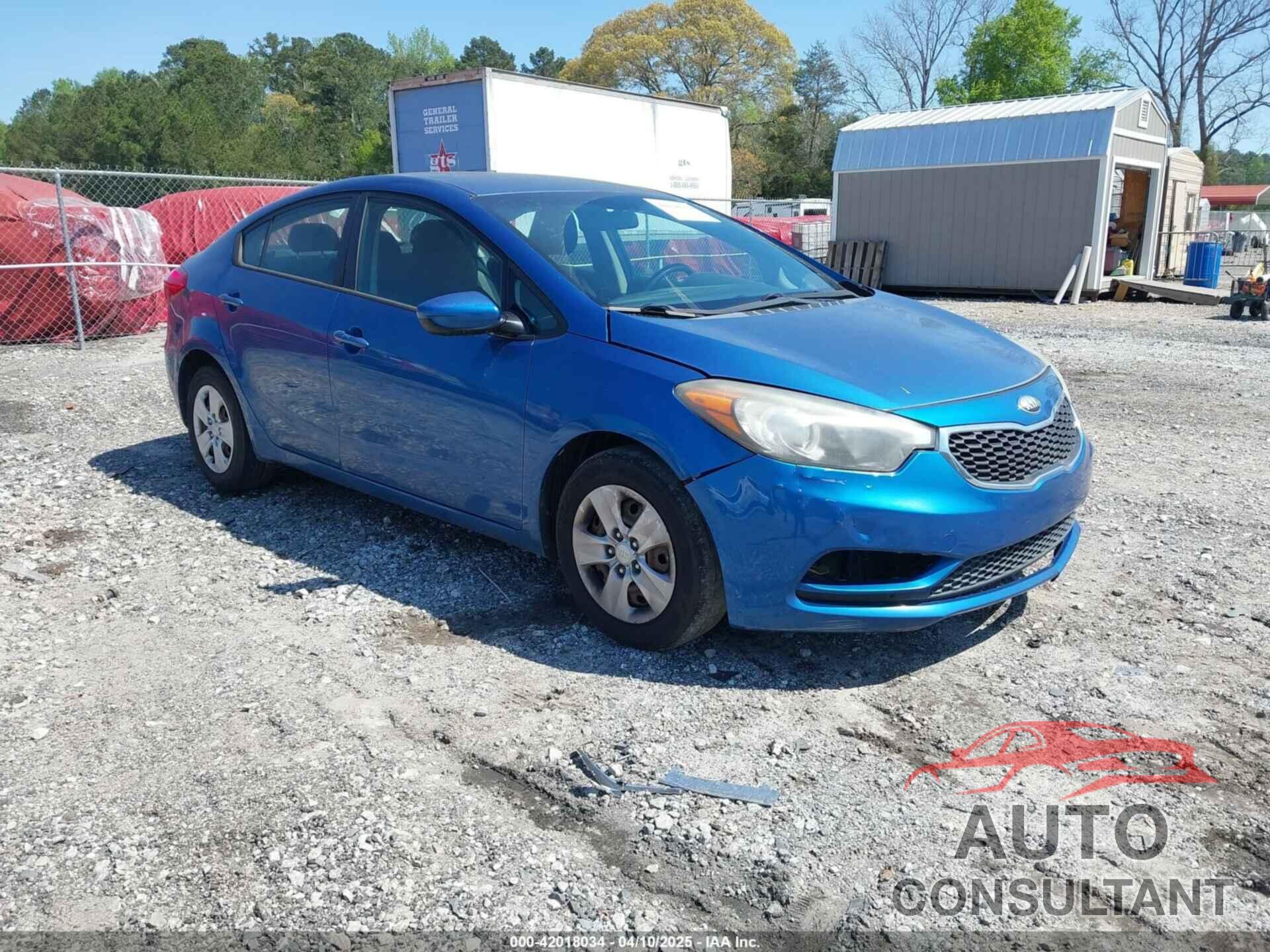 KIA FORTE 2014 - KNAFK4A67E5061352