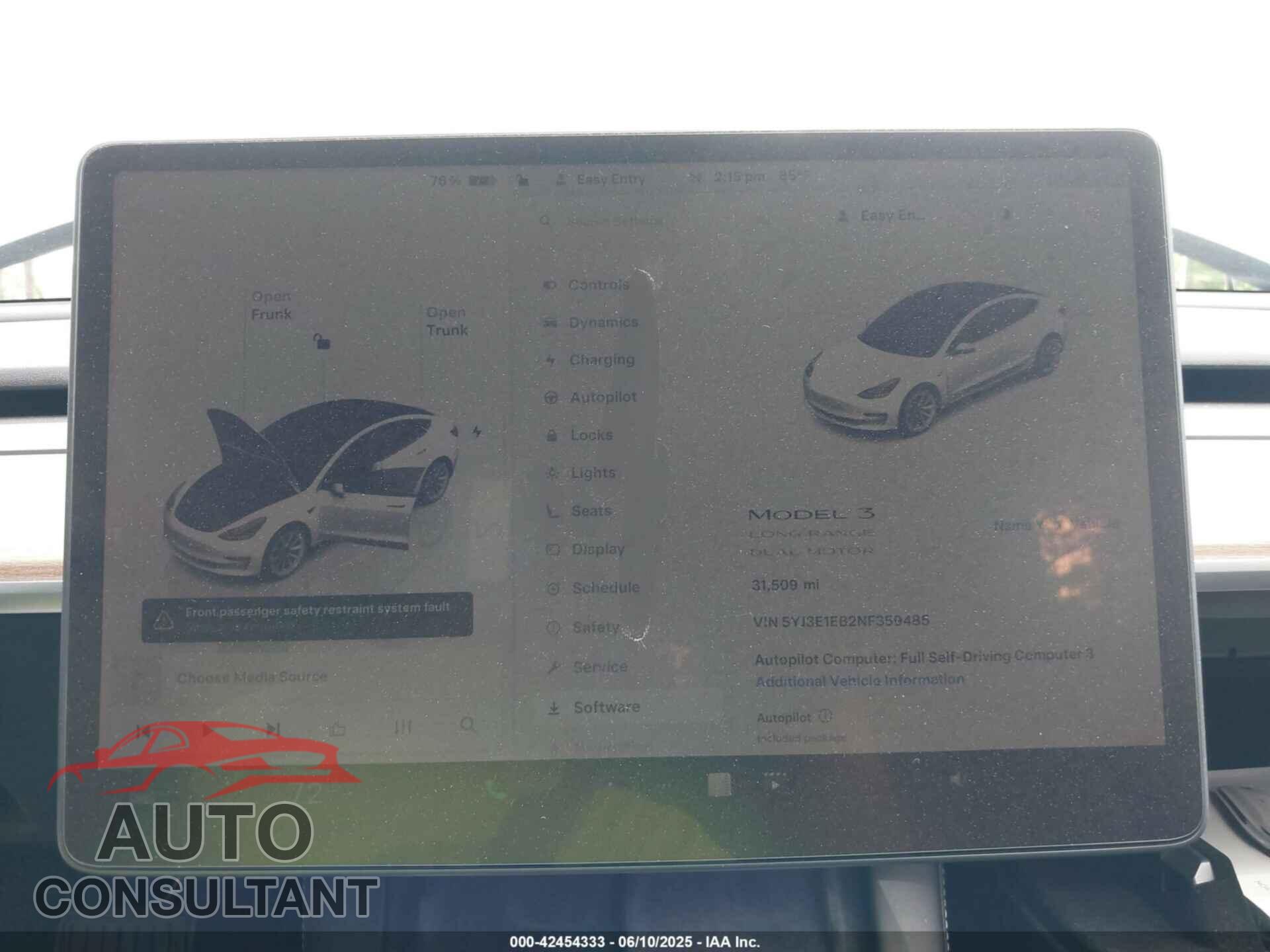 TESLA MODEL 3 2022 - 5YJ3E1EB2NF359485