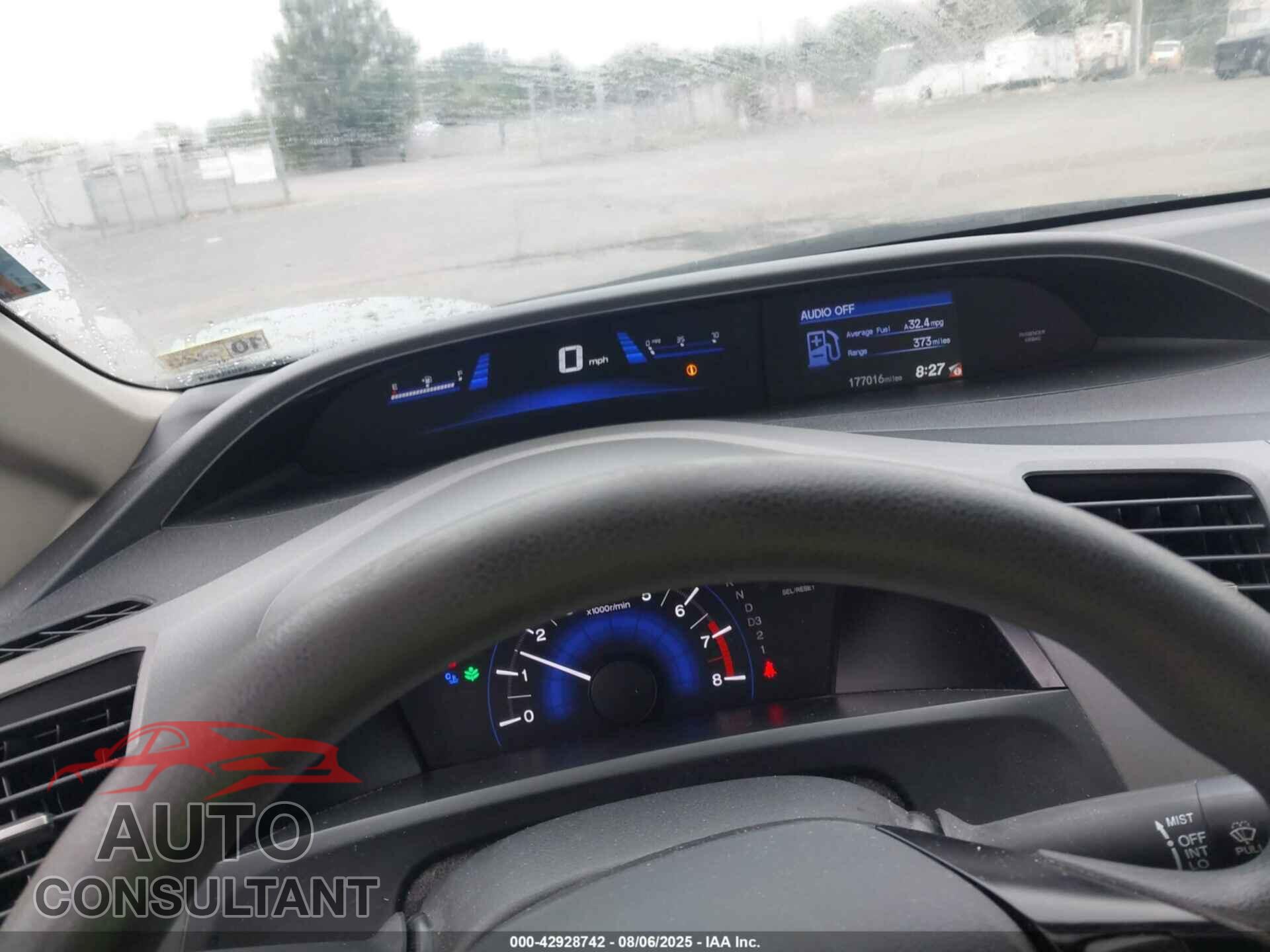 HONDA CIVIC 2012 - 19XFB2F58CE099472
