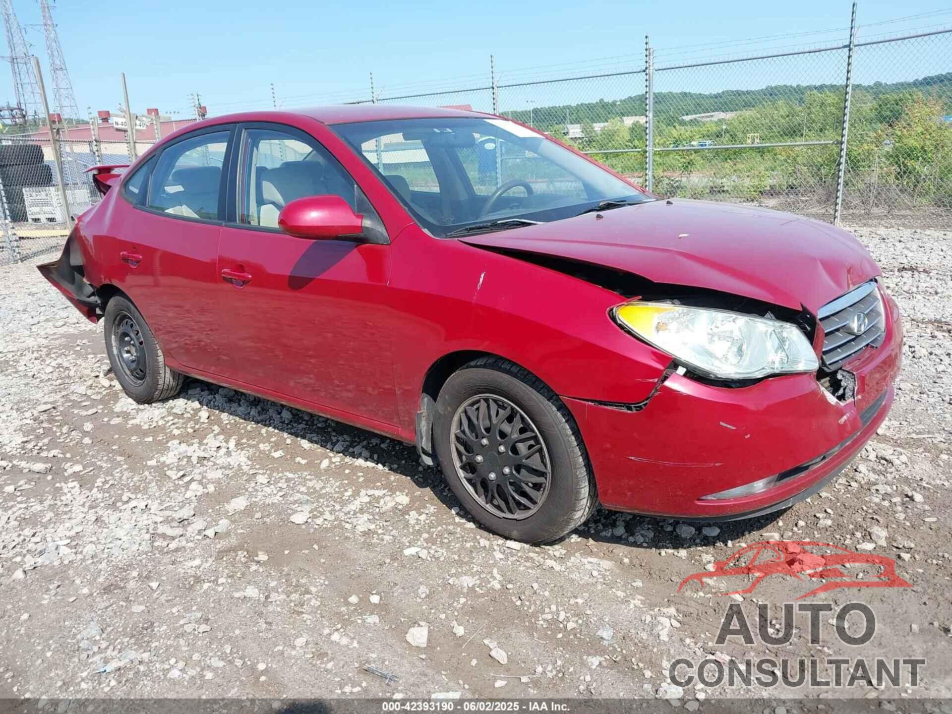 HYUNDAI ELANTRA 2009 - KMHDU46D69U677160