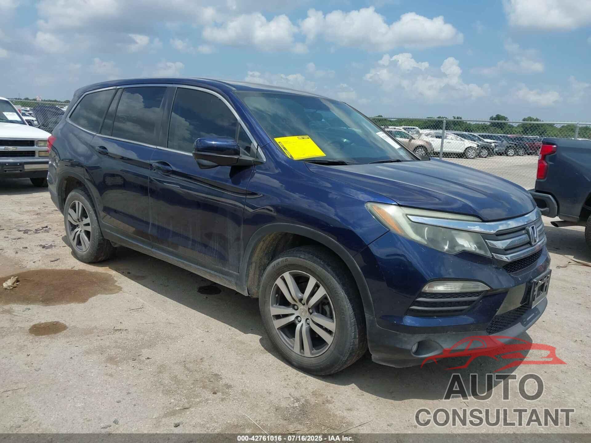 HONDA PILOT 2016 - 5FNYF5H39GB012835