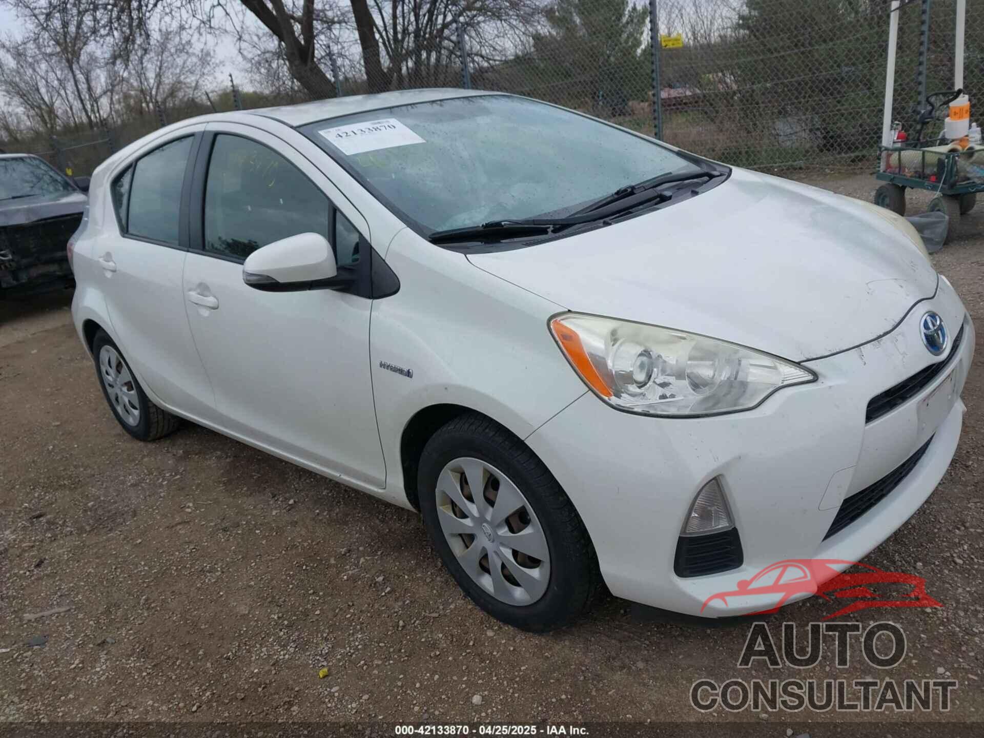 TOYOTA PRIUS C 2012 - JTDKDTB32C1504344