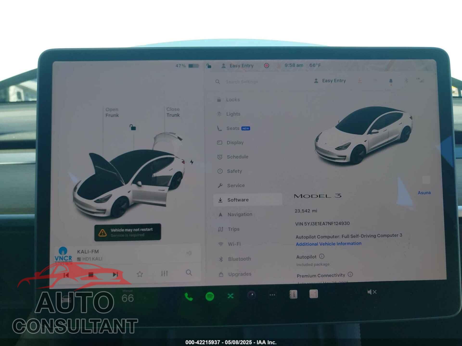 TESLA MODEL 3 2022 - 5YJ3E1EA7NF124930