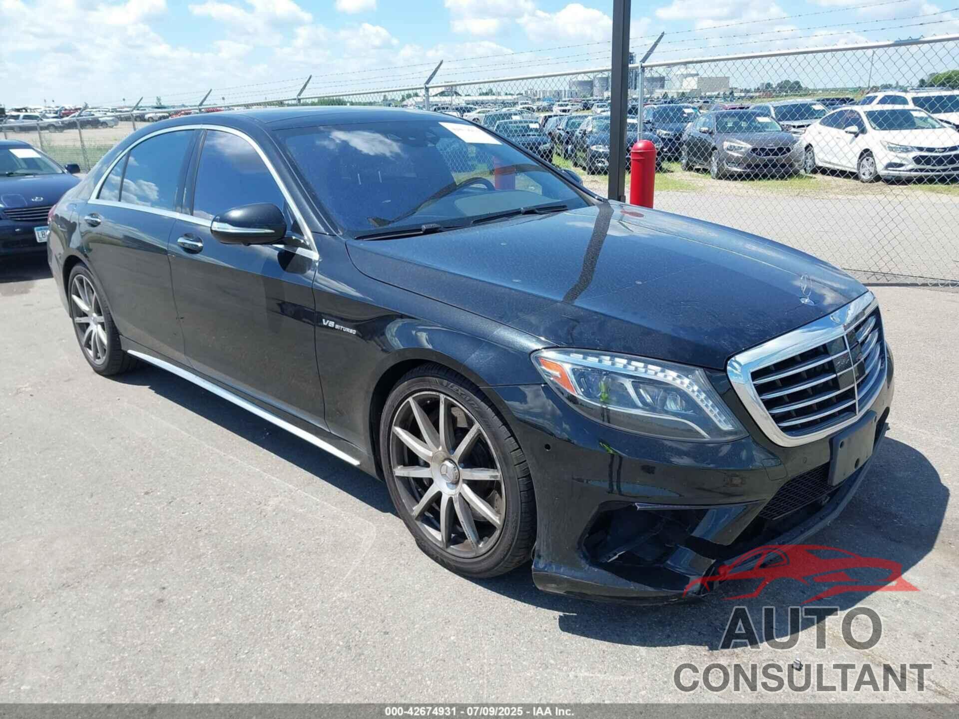 MERCEDES-BENZ S 63 AMG 2015 - WDDUG7JB4FA096133