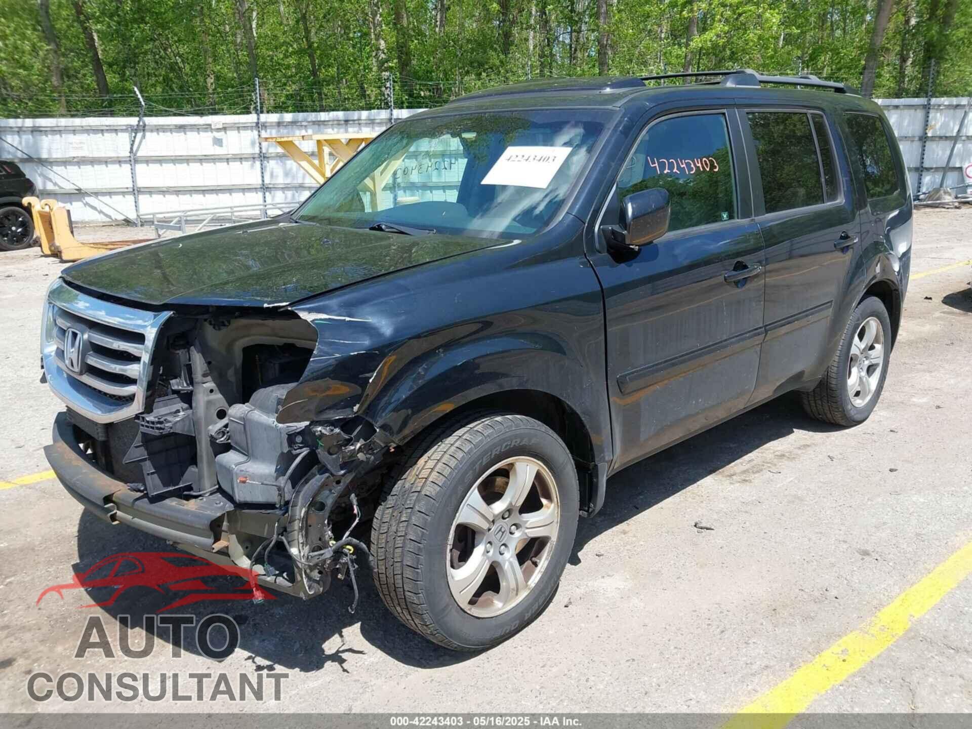 HONDA PILOT 2012 - 5FNYF4H63CB027832
