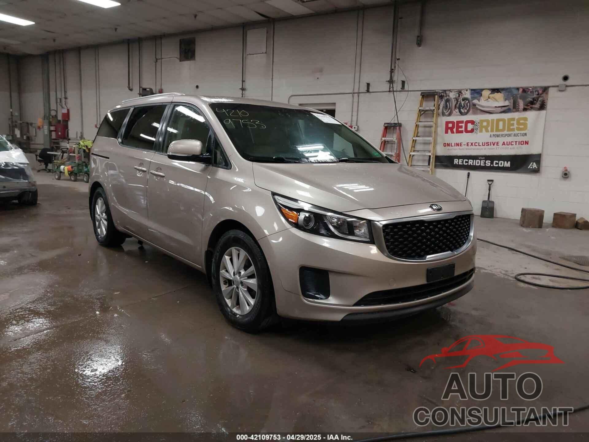 KIA SEDONA 2016 - KNDMB5C13G6199954