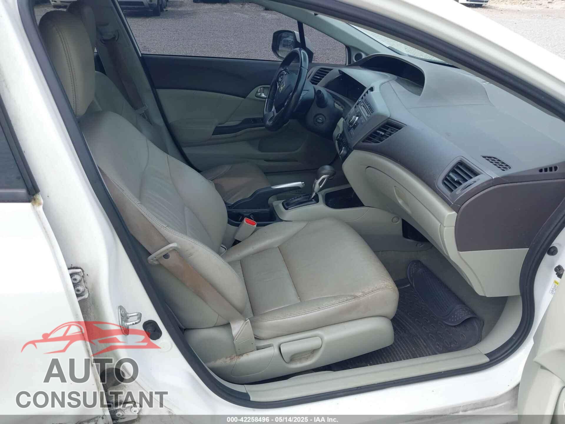 HONDA CIVIC 2012 - 19XFB2F9XCE047263