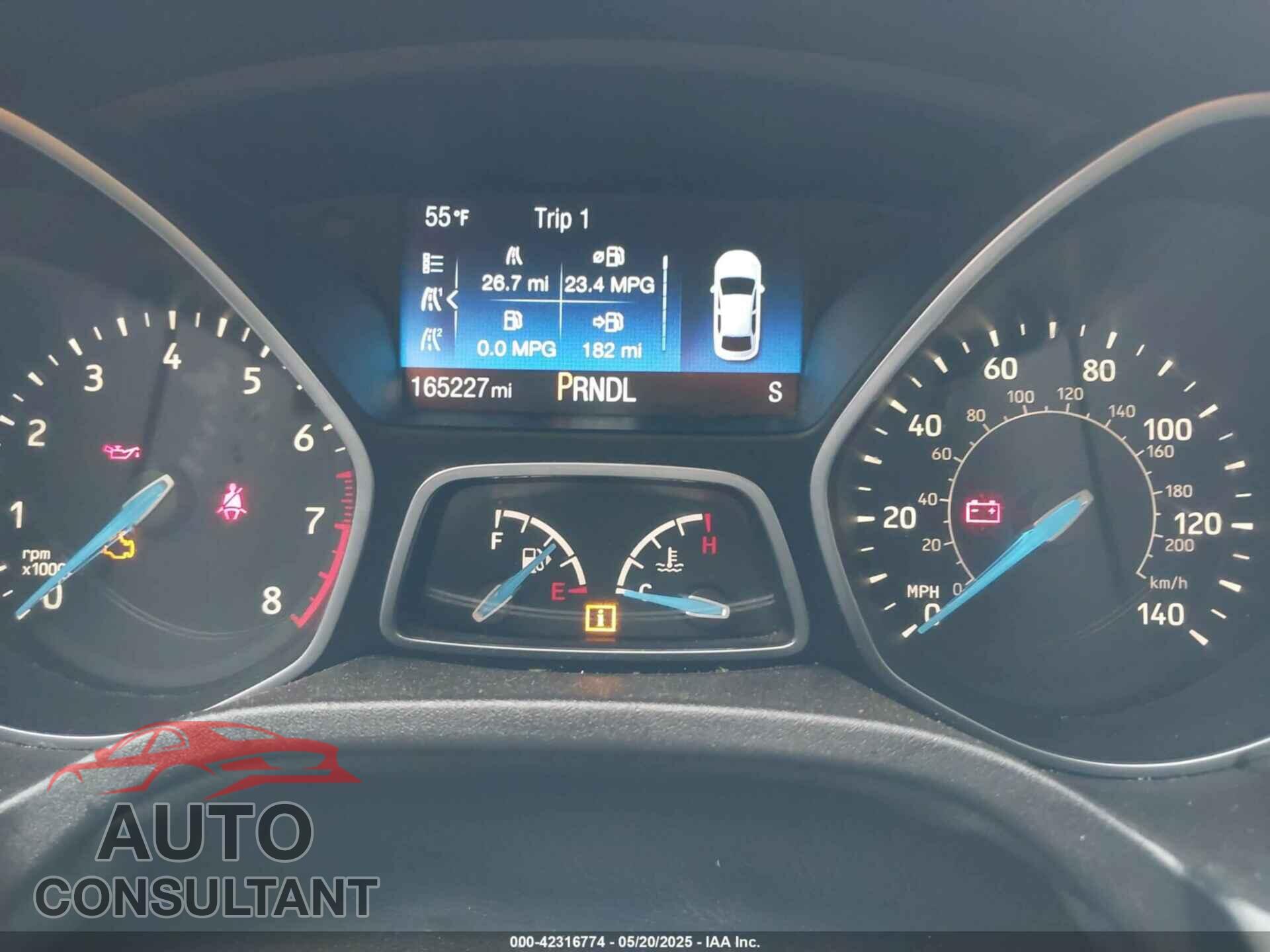 FORD FOCUS 2017 - 1FADP3F26HL276139