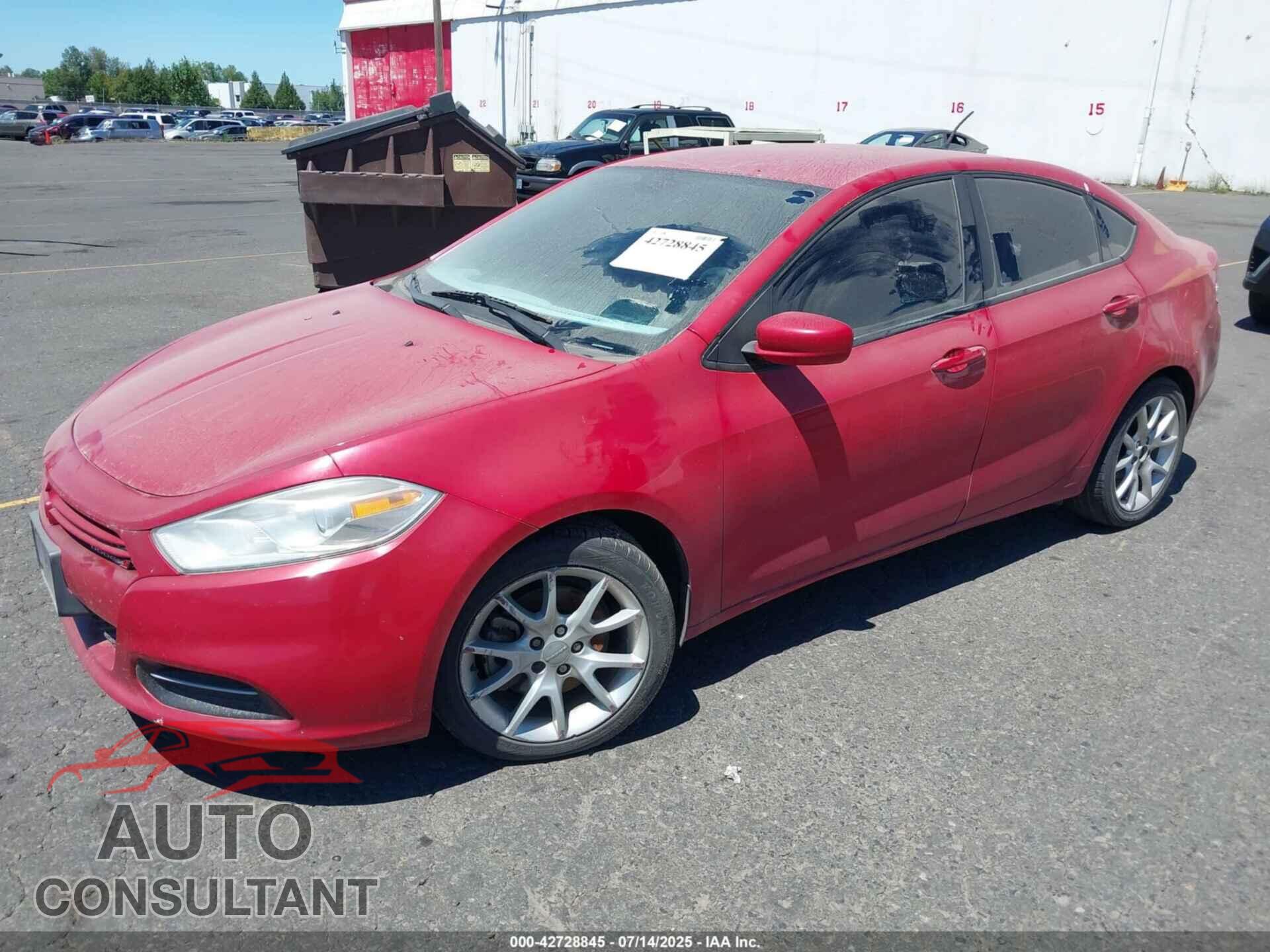 DODGE DART 2014 - 1C3CDFAAXED668629