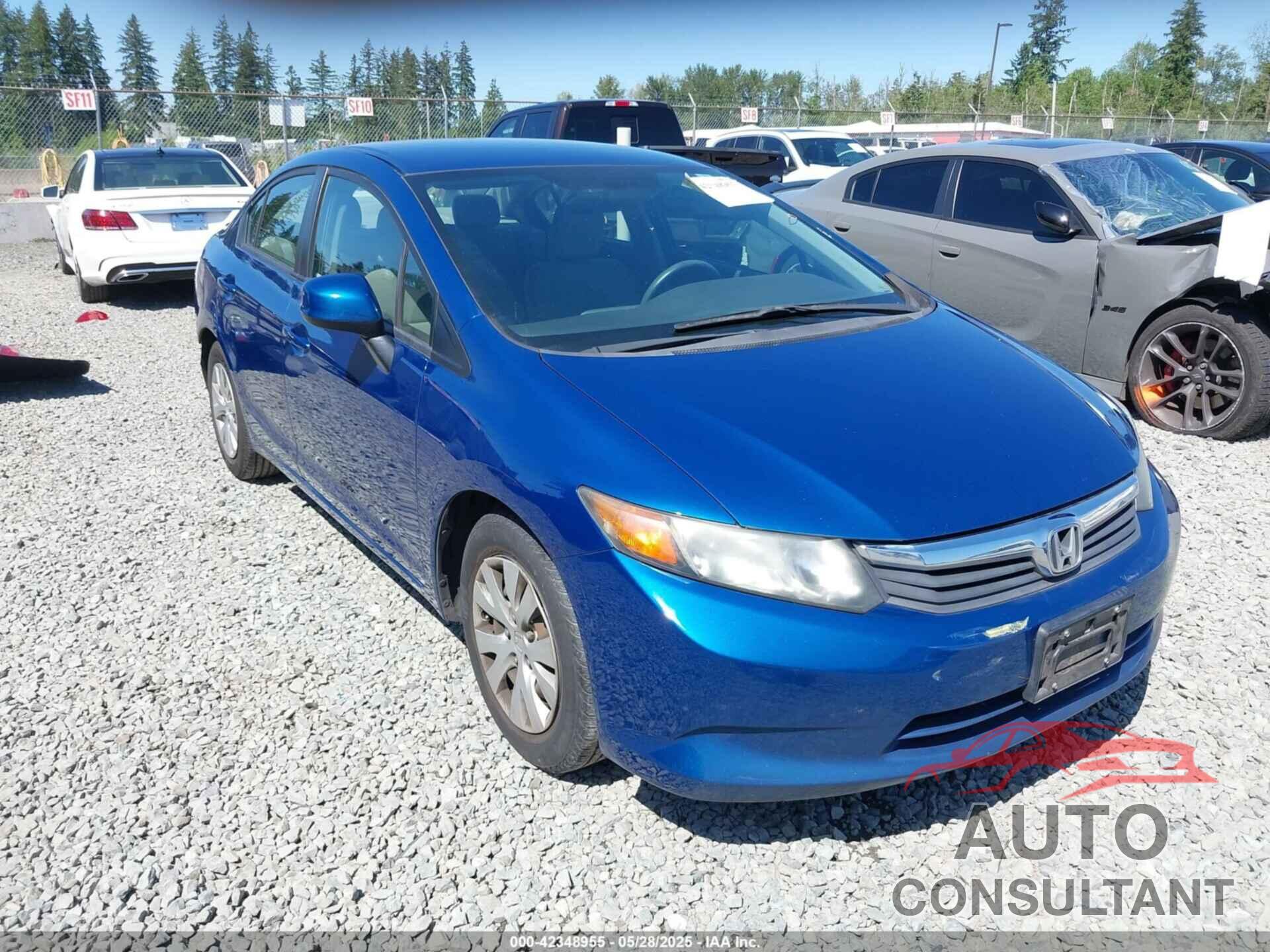 HONDA CIVIC 2012 - 19XFB2F58CE034315