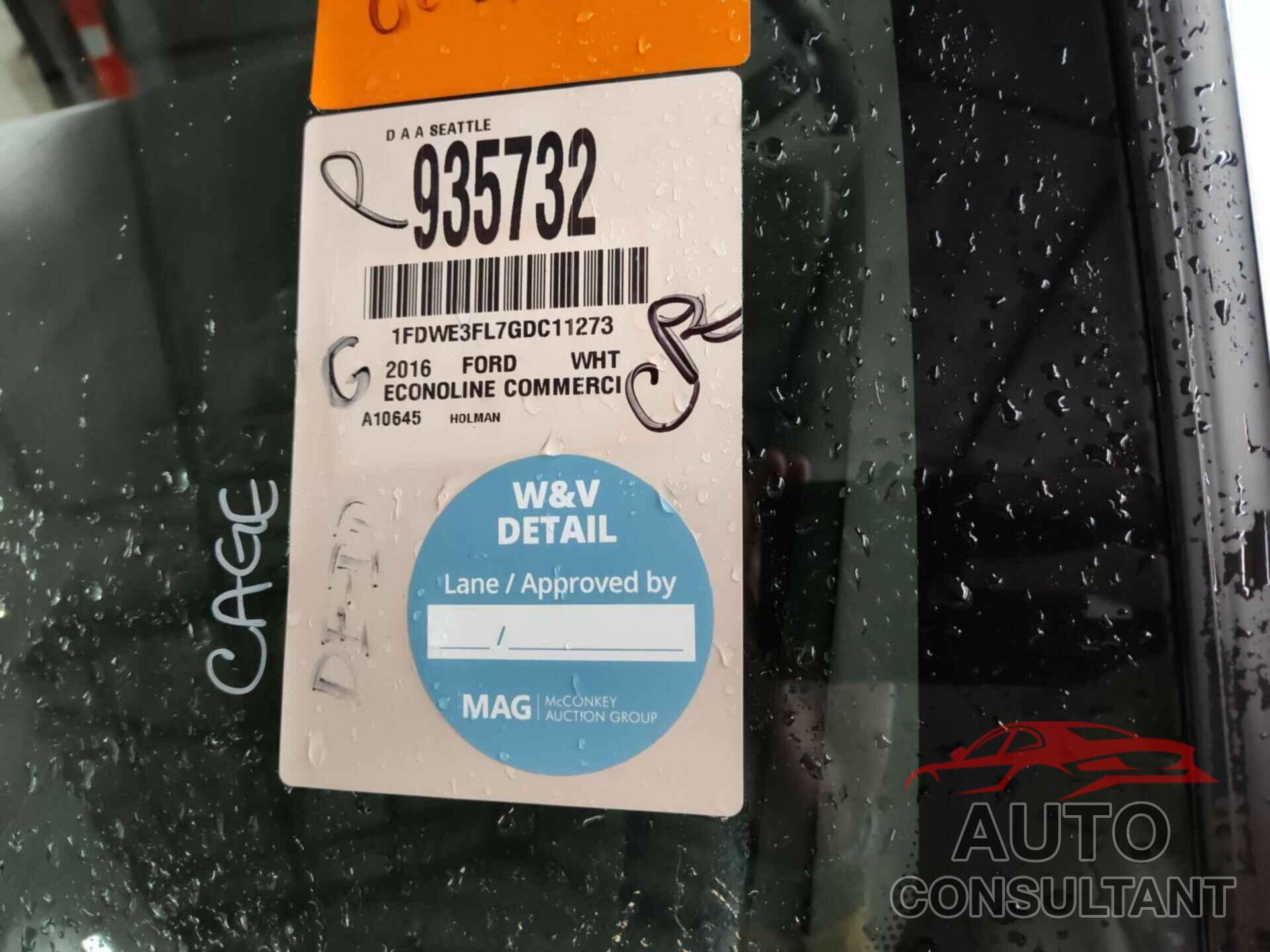 FORD ECONOLINE 2016 - 1FDWE3FL7GDC11273