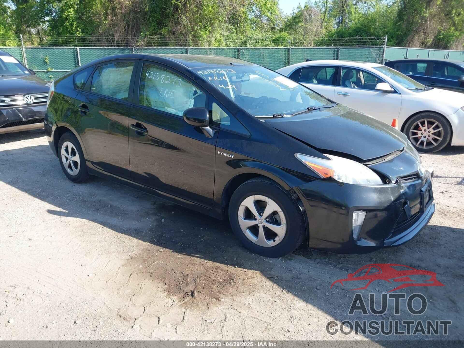 TOYOTA PRIUS 2012 - JTDKN3DU3C5531936