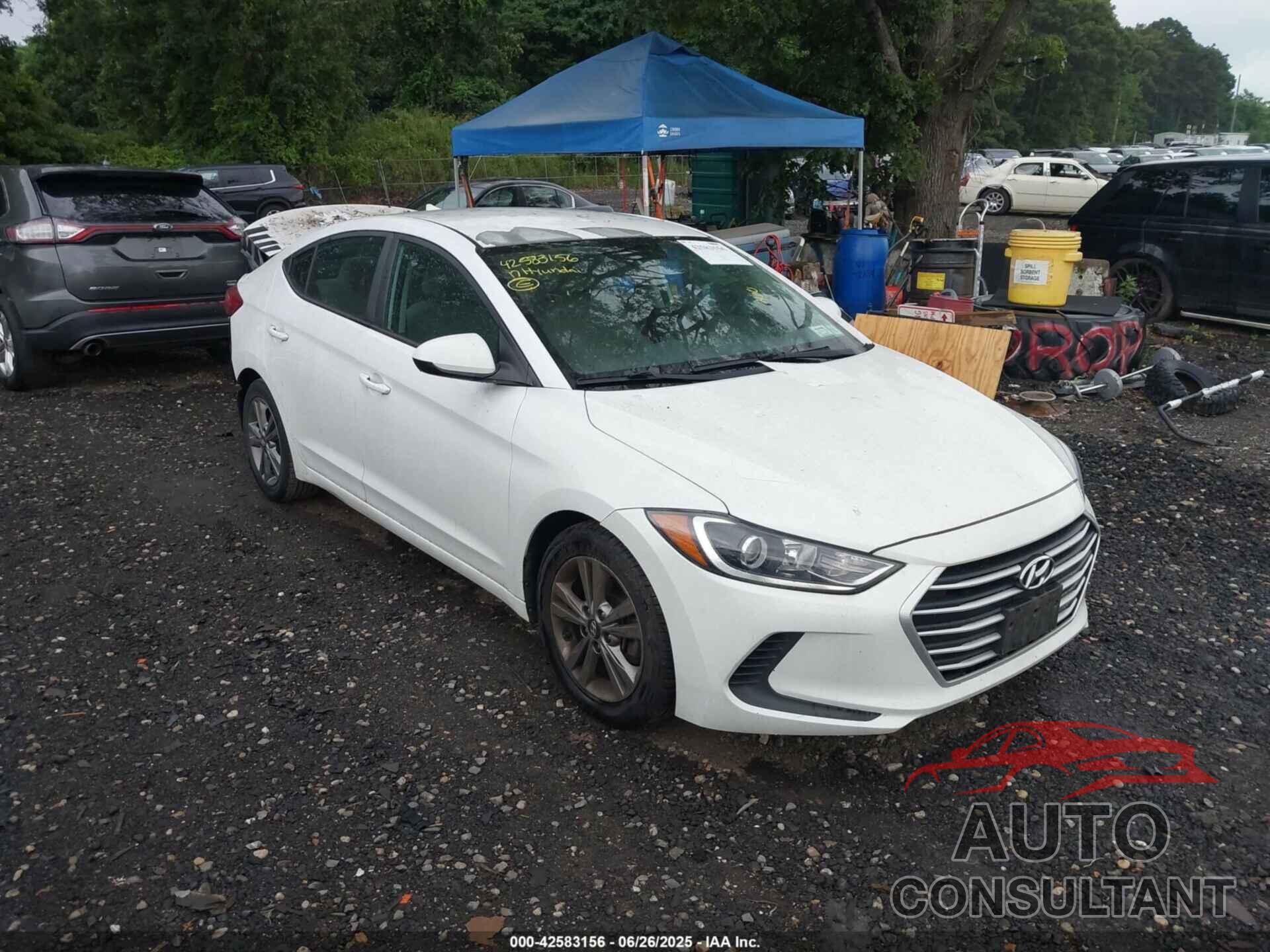 HYUNDAI ELANTRA 2017 - 5NPD84LF9HH186556