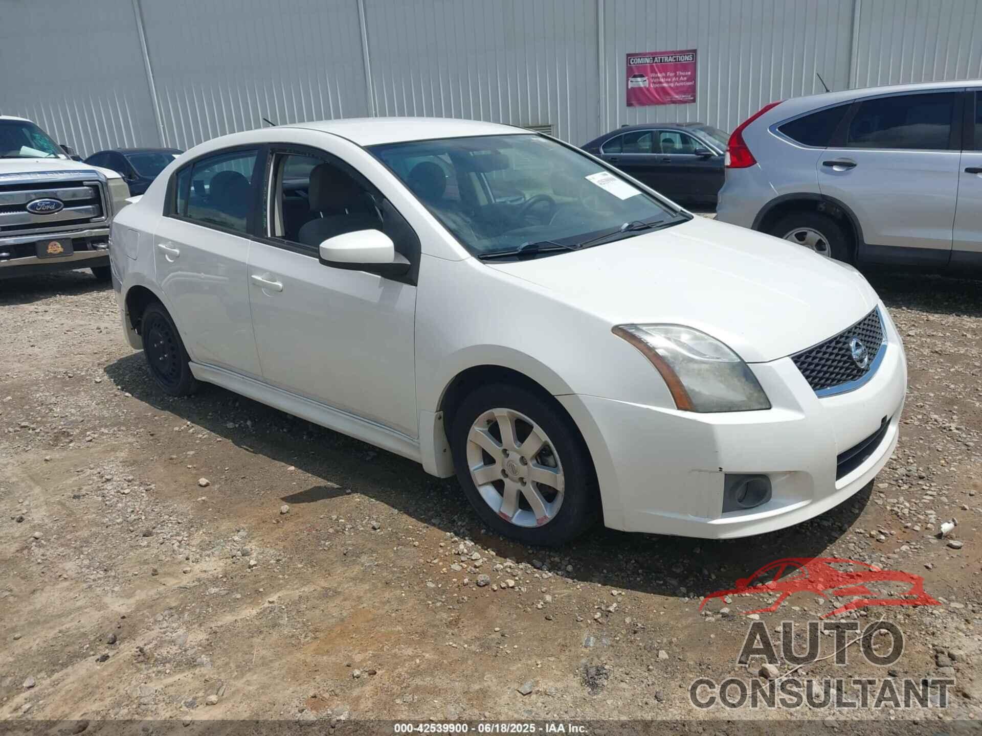NISSAN SENTRA 2012 - 3N1AB6AP3CL727236