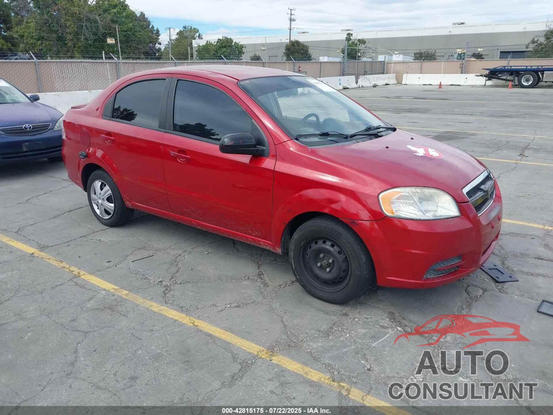 CHEVROLET AVEO 2010 - KL1TD5DE6AB109533