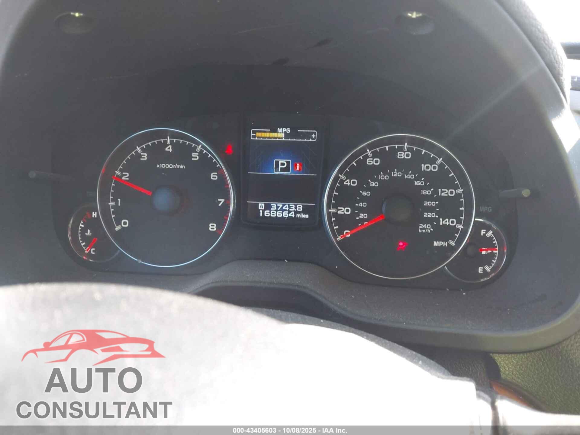 SUBARU OUTBACK 2014 - 4S4BRCLC8E3307701