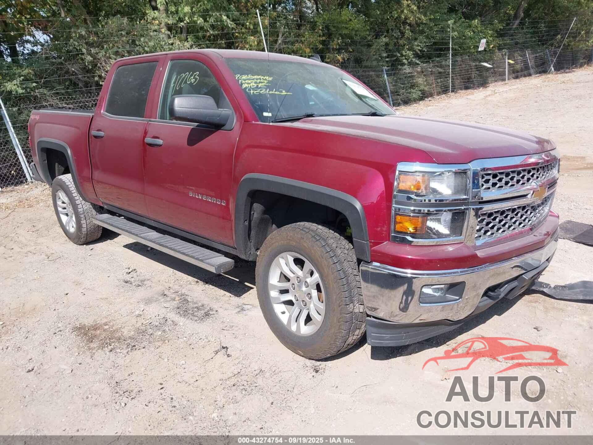 CHEVROLET SILVERADO 1500 2014 - 3GCUKREH6EG422663