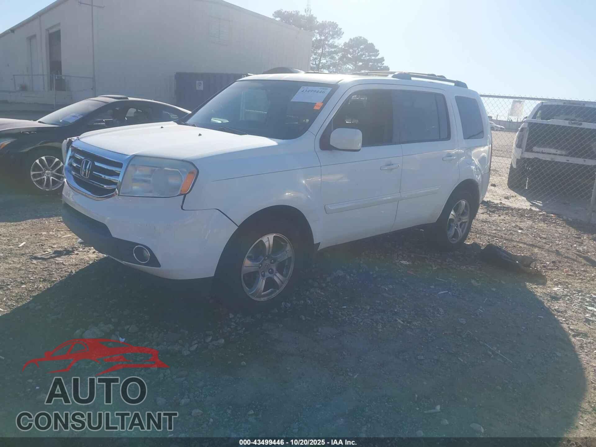 HONDA PILOT 2012 - 5FNYF3H77CB043146