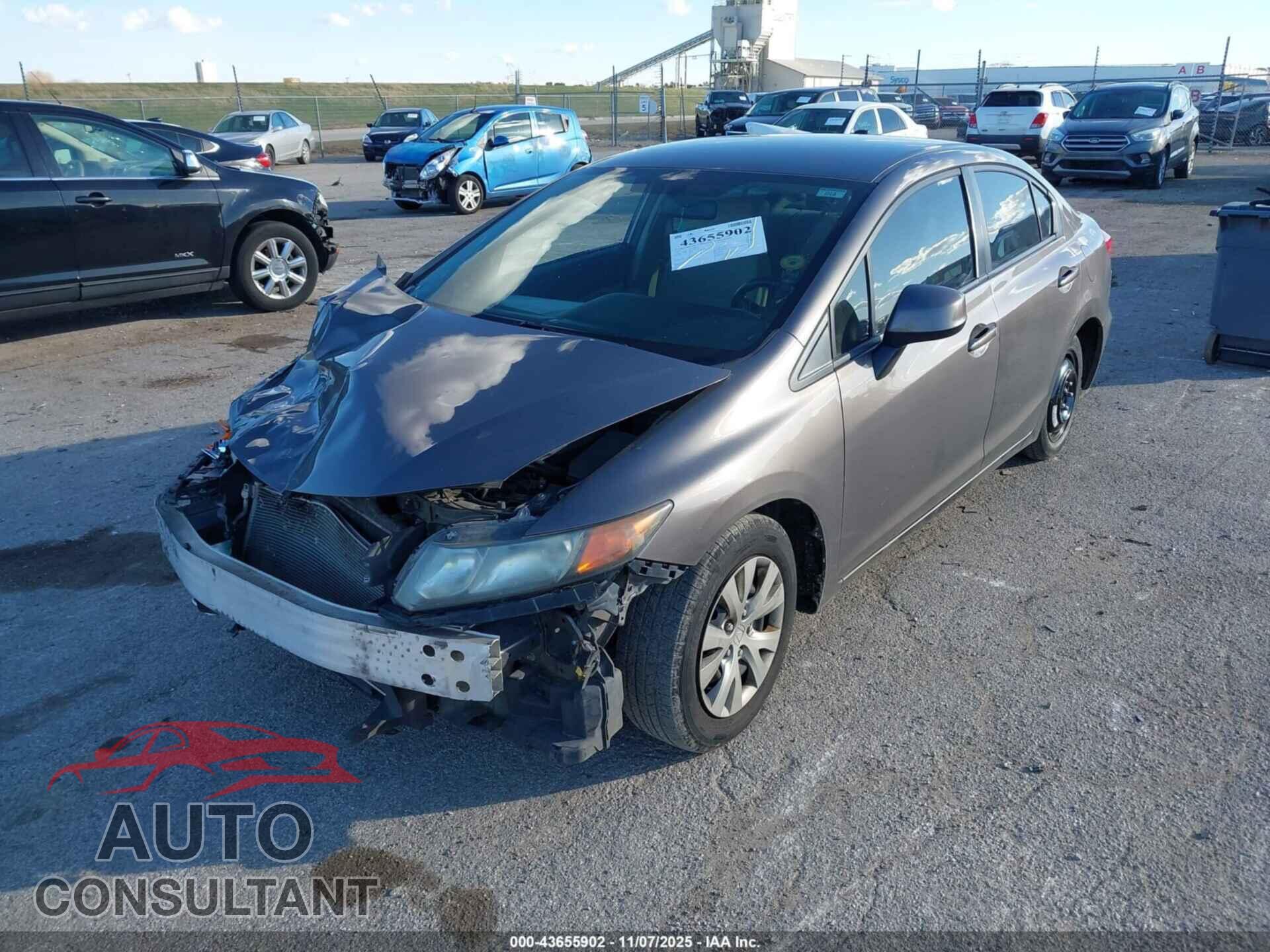 HONDA CIVIC 2012 - 19XFB2F50CE077742