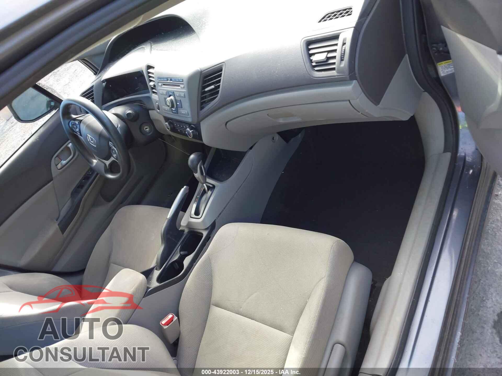 HONDA CIVIC 2012 - 2HGFB2F62CH321566