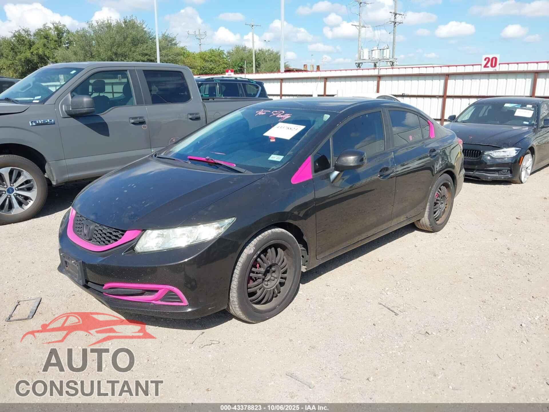 HONDA CIVIC 2013 - 19XFB2F50DE262018
