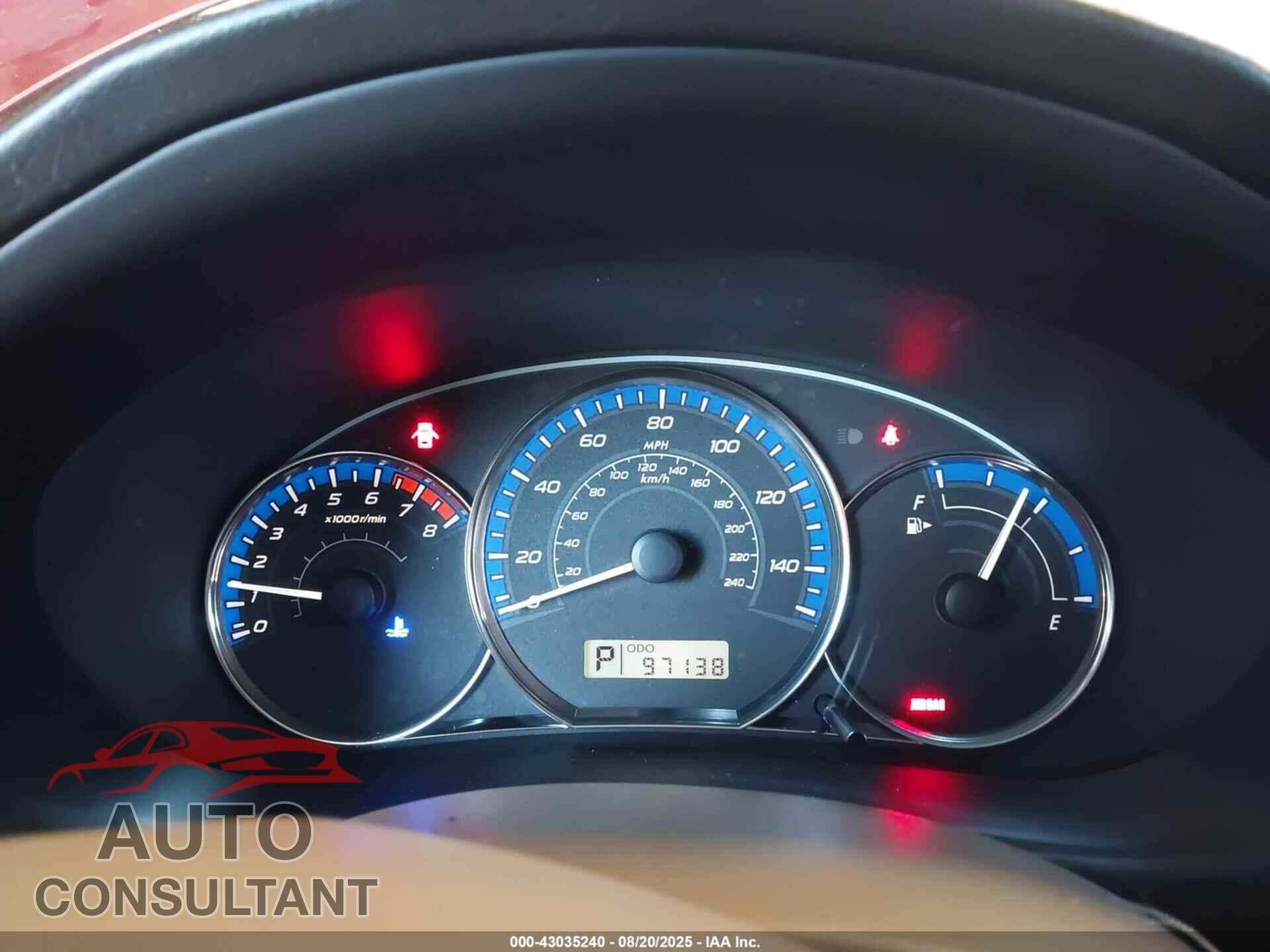 SUBARU FORESTER 2013 - JF2SHAECXDH431318