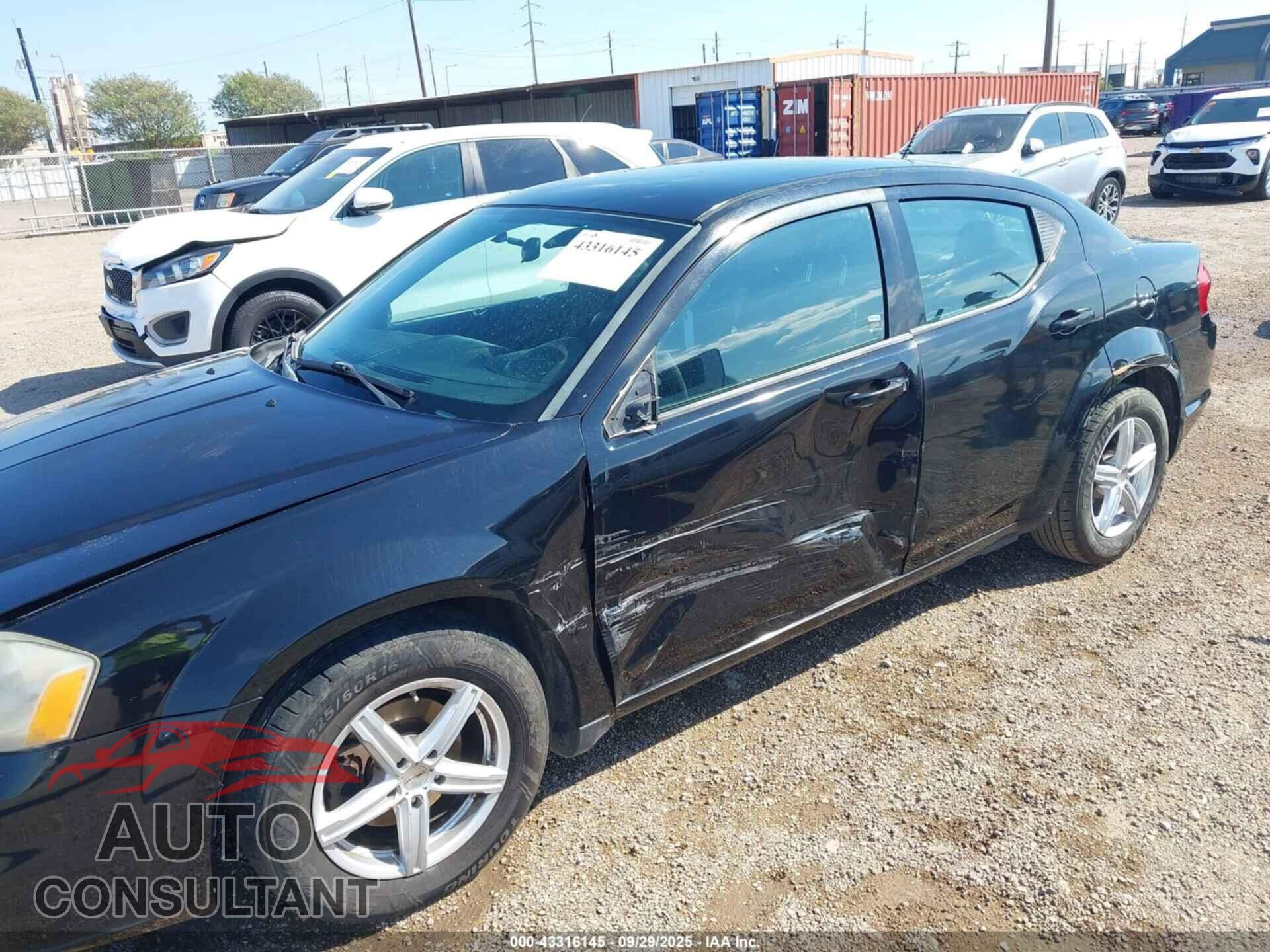 DODGE AVENGER 2013 - 1C3CDZAB4DN519295