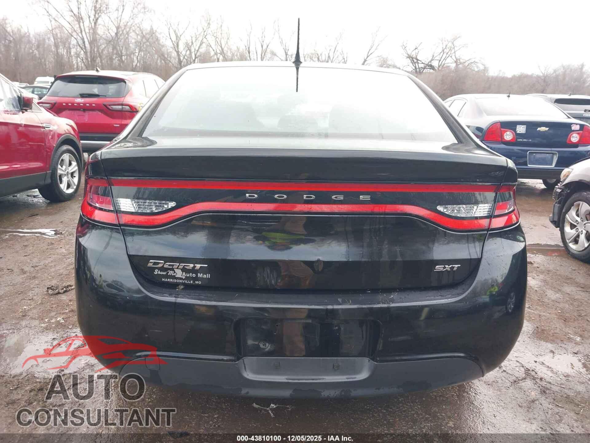 DODGE DART 2015 - 1C3CDFBBXFD302162