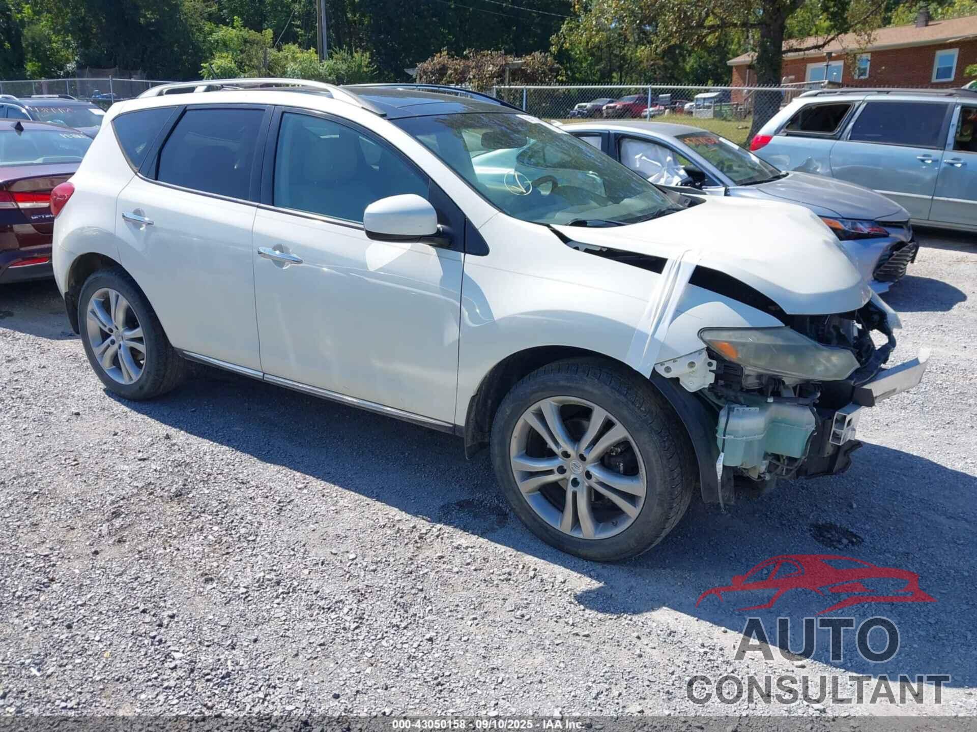 NISSAN MURANO 2009 - JN8AZ18W19W100339