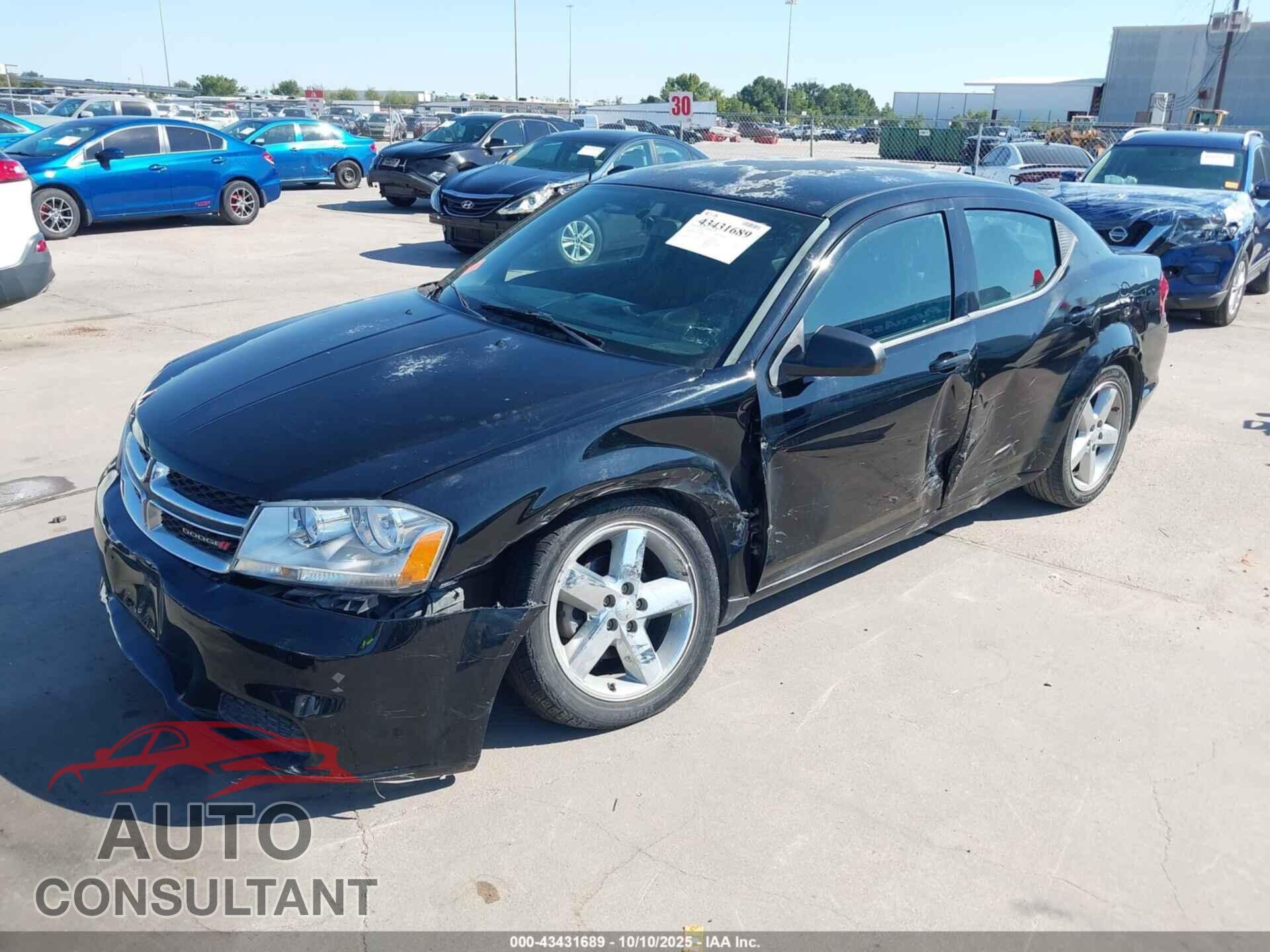 DODGE AVENGER 2013 - 1C3CDZAB9DN594462