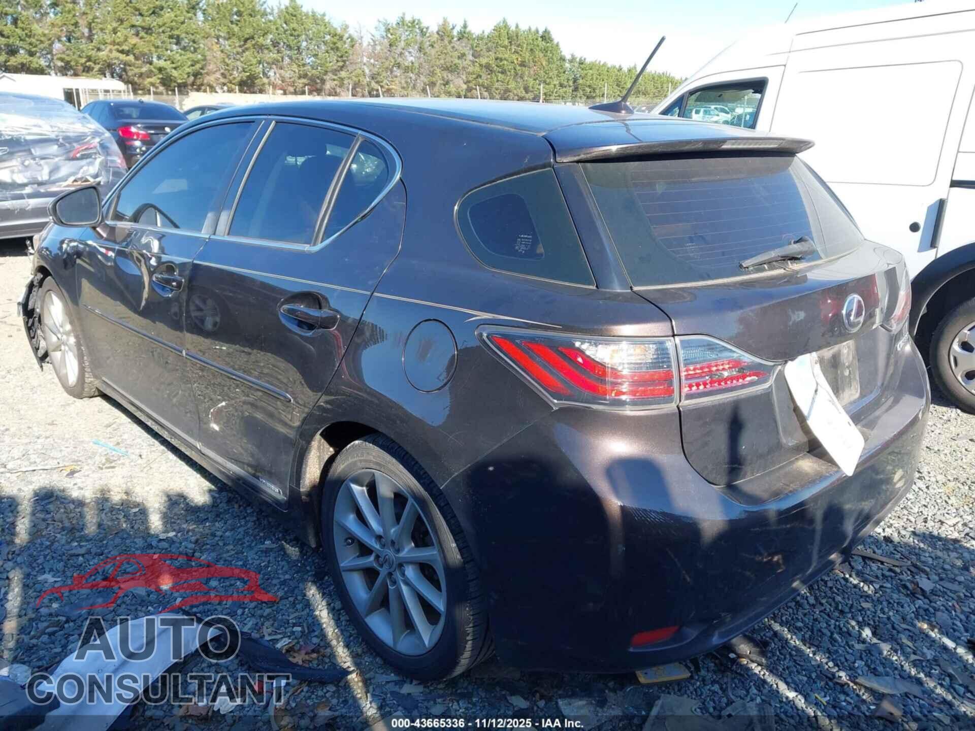 LEXUS CT 200H 2012 - JTHKD5BHXC2070478