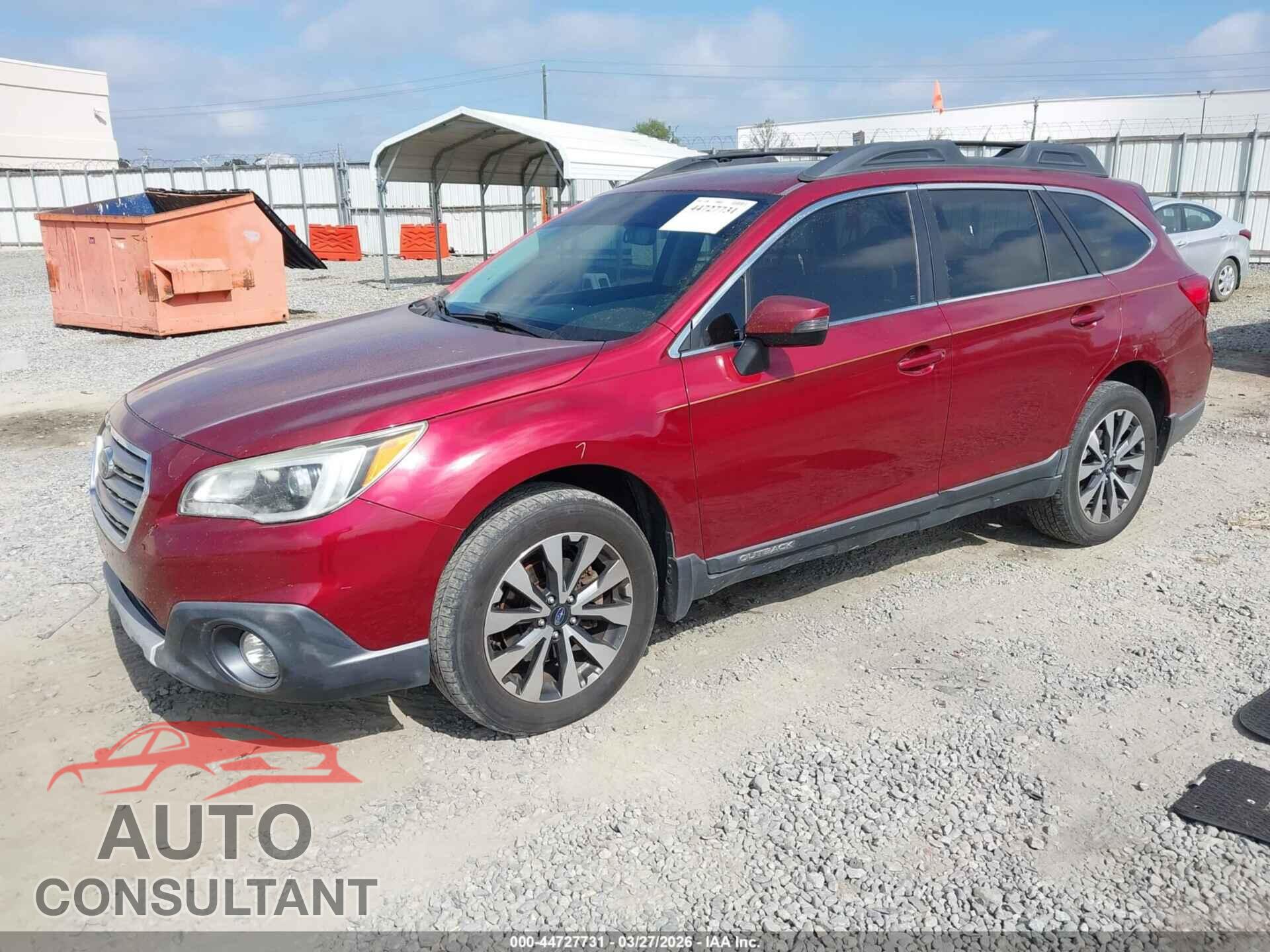 SUBARU OUTBACK 2015 - 4S4BSBLC2F3277112