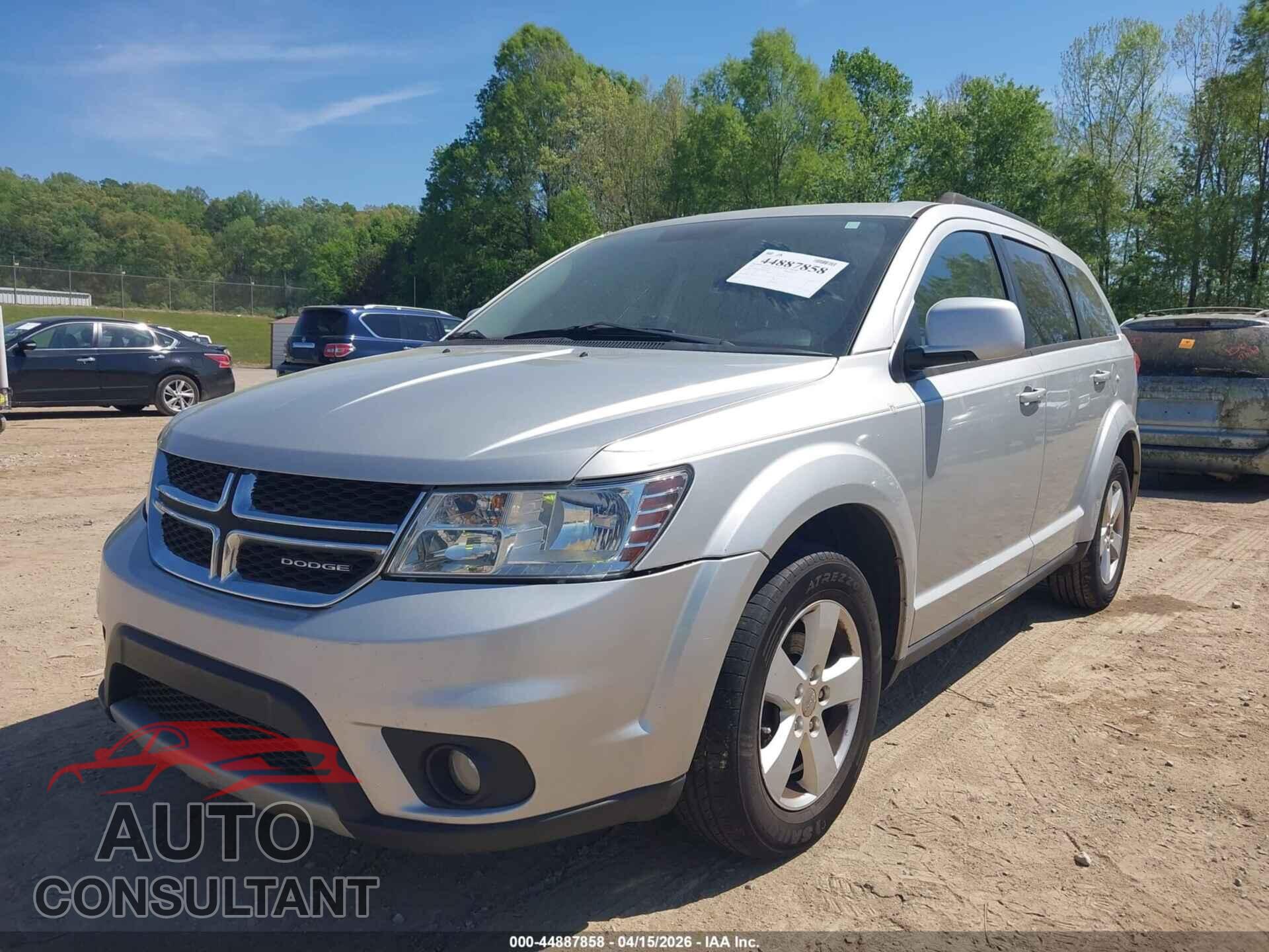 DODGE JOURNEY 2012 - 3C4PDCBG6CT206963