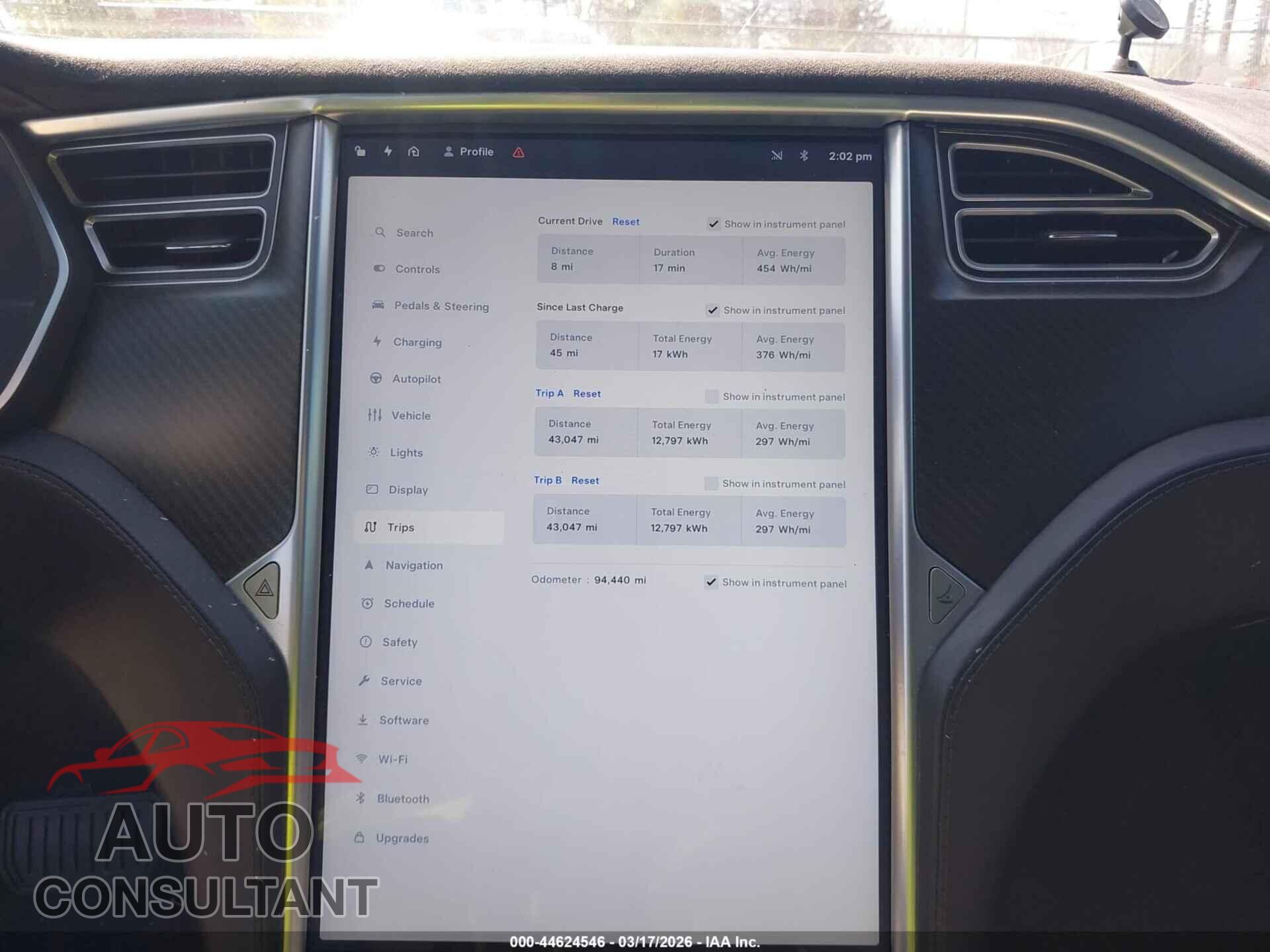 TESLA MODEL S 2015 - 5YJSA1S21FF084849