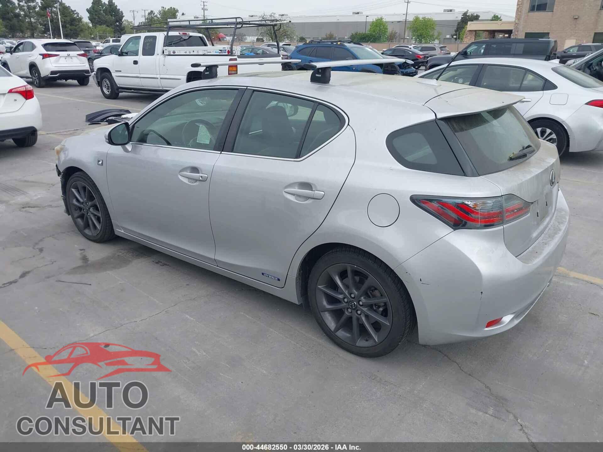 LEXUS CT 200H 2012 - JTHKD5BH9C2068270