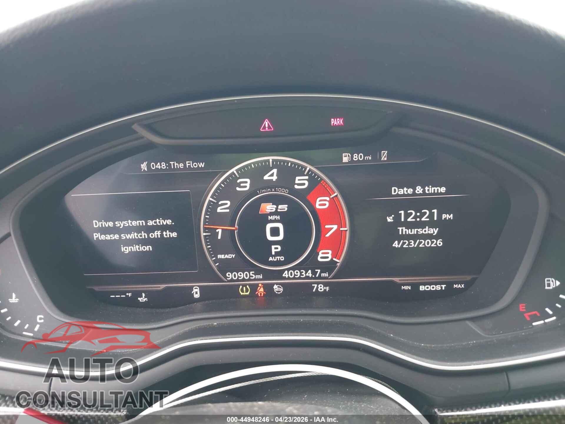 AUDI S5 2018 - WAUC4CF54JA058014