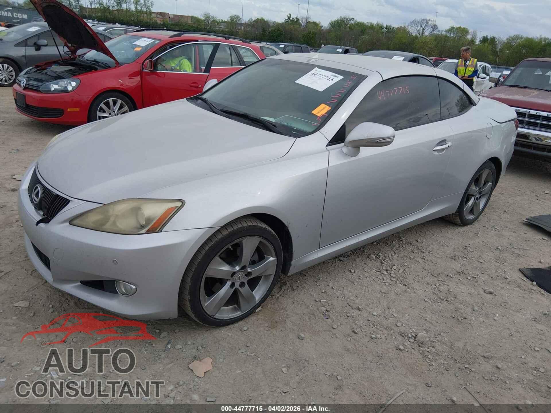 LEXUS IS 250C 2010 - JTHFF2C2XA2514282