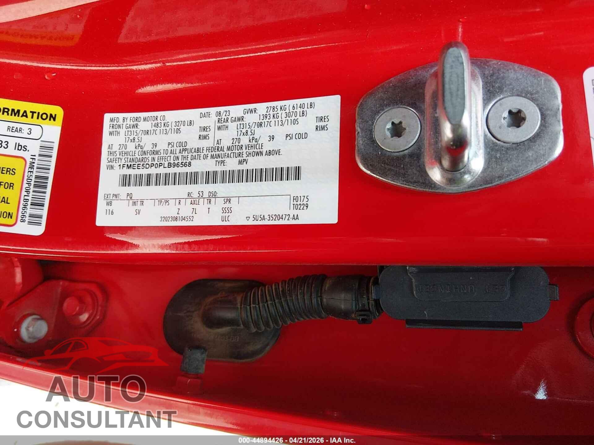 FORD BRONCO 2023 - 1FMEE5DP0PLB96568