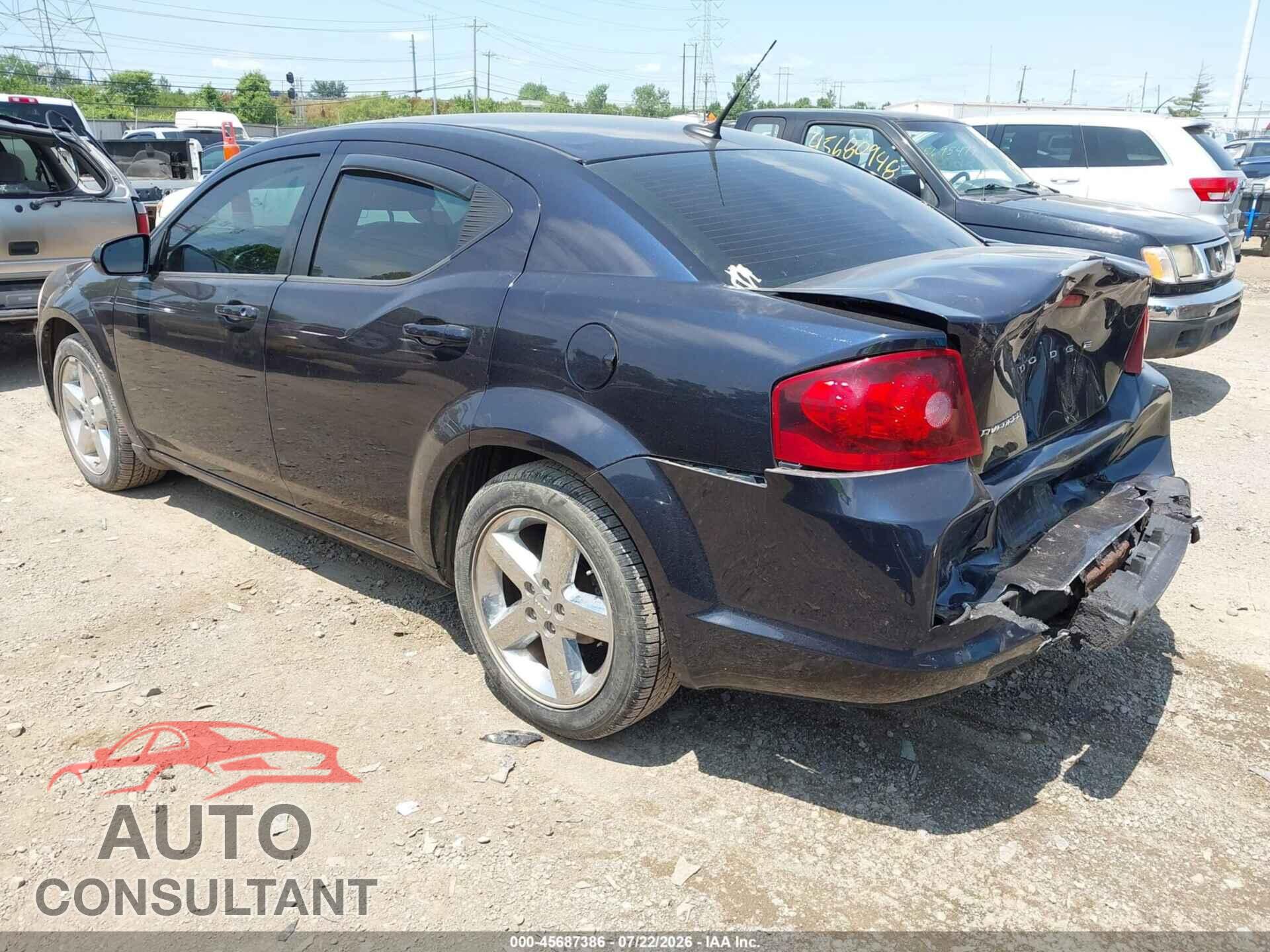 DODGE AVENGER 2011 - 1B3BD2FB1BN524752