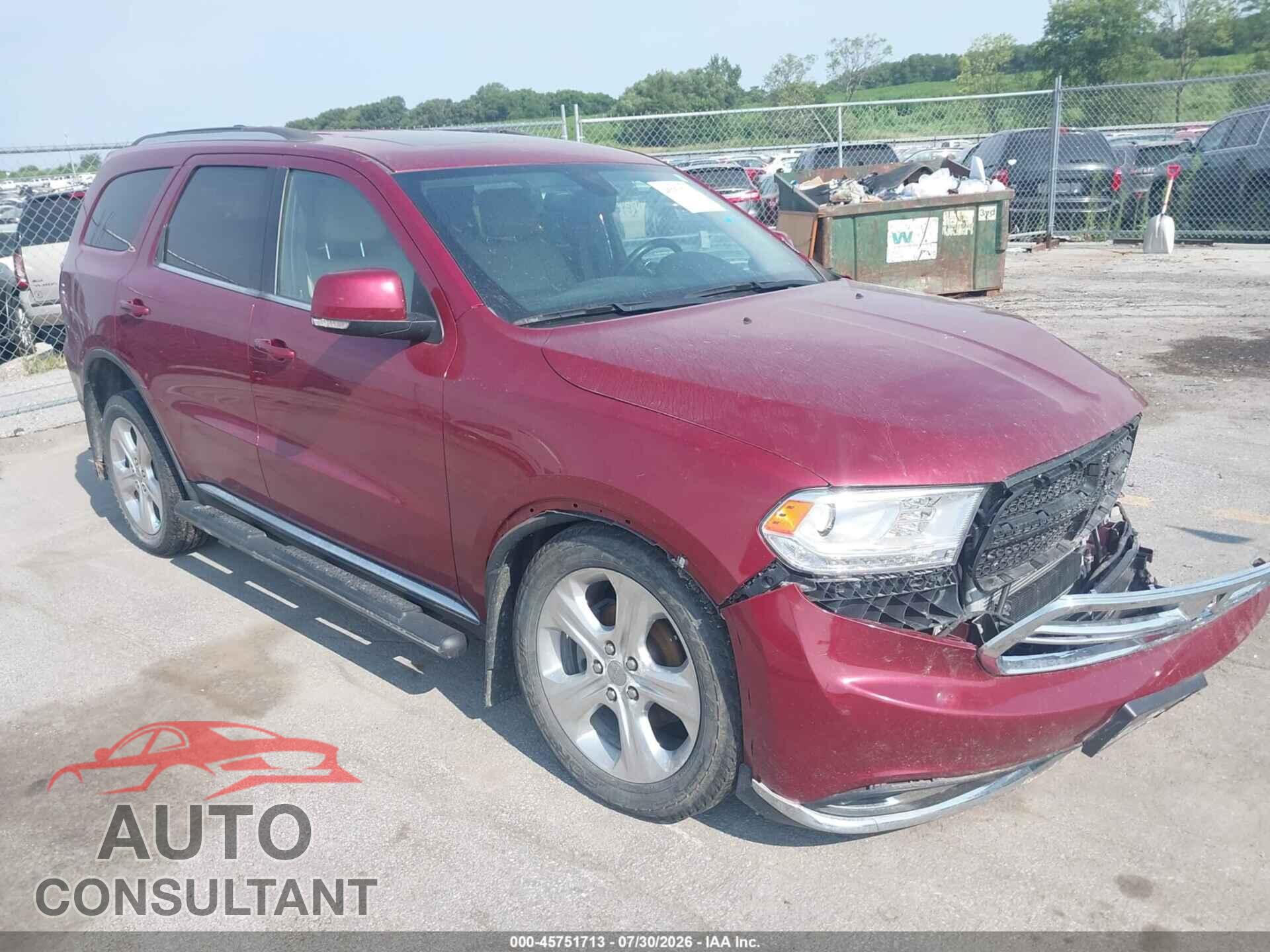 DODGE DURANGO 2015 - 1C4RDJDG2FC121189