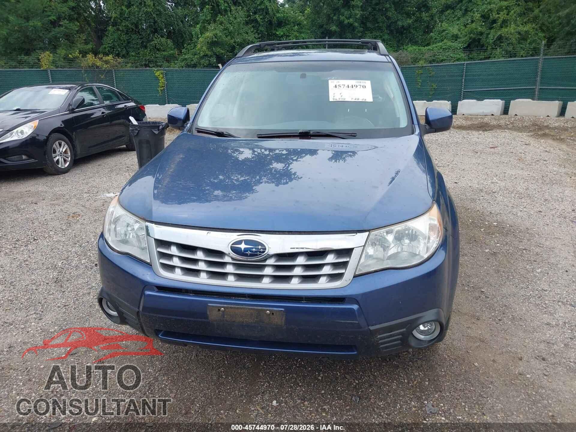 SUBARU FORESTER 2012 - JF2SHAEC0CH425512