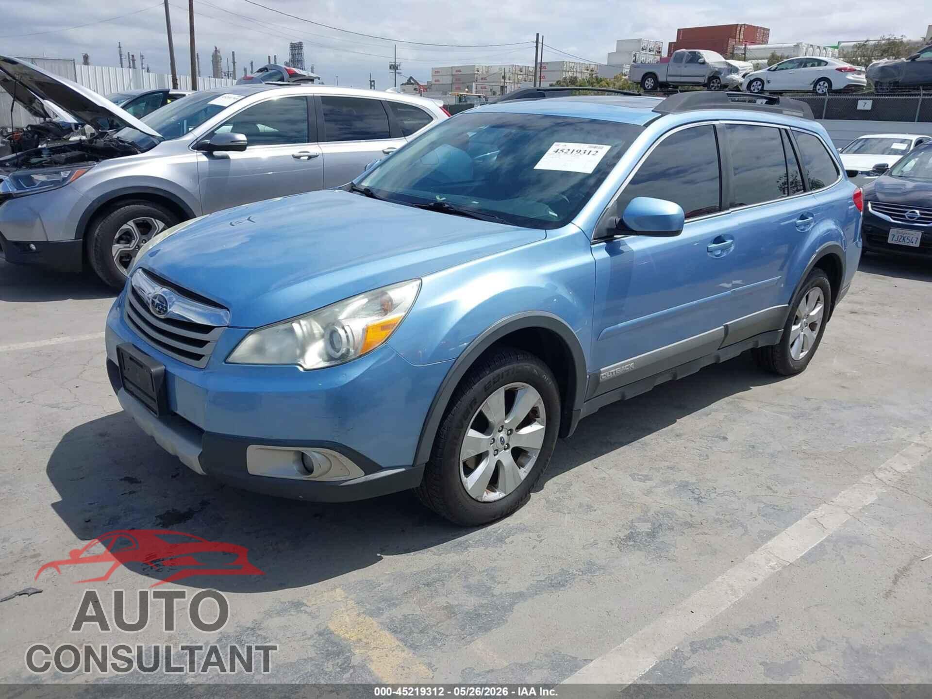 SUBARU OUTBACK 2012 - 4S4BRBLC5C3213928