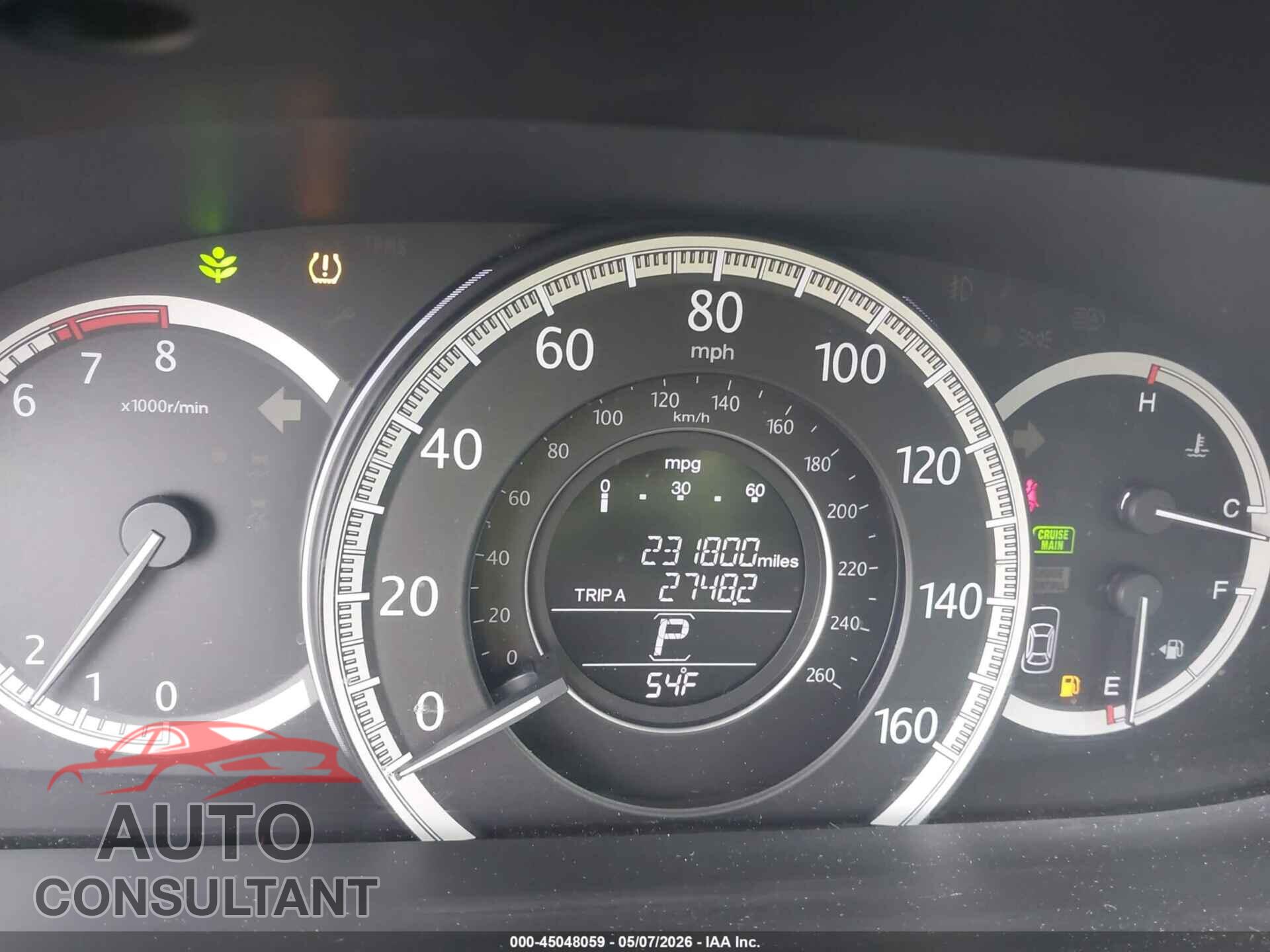 HONDA ACCORD 2013 - 1HGCR2F33DA062896