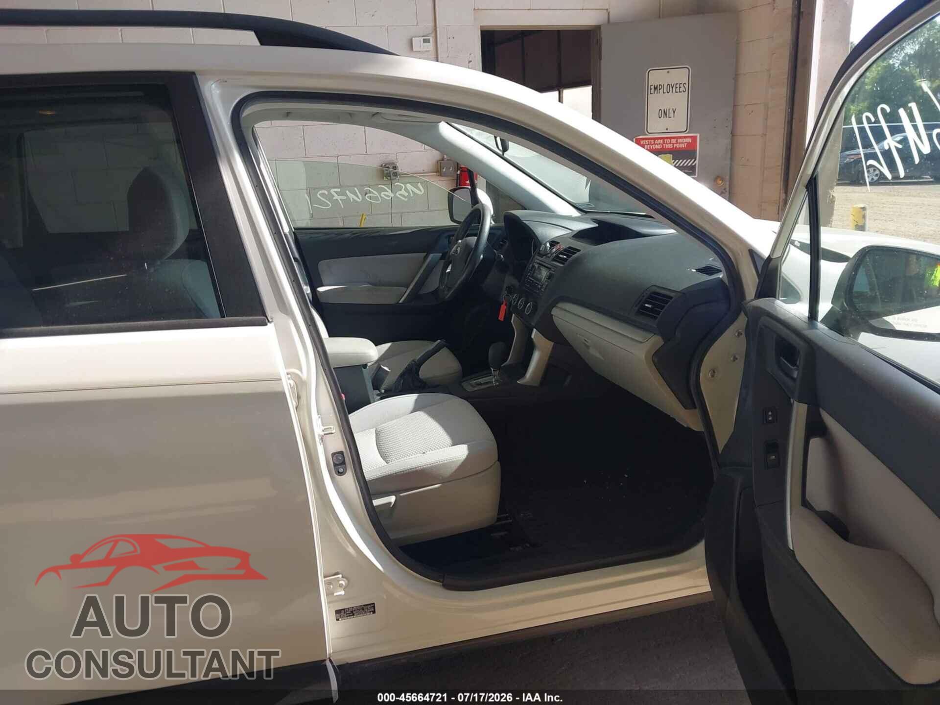 SUBARU FORESTER 2015 - JF2SJADC9FH579727